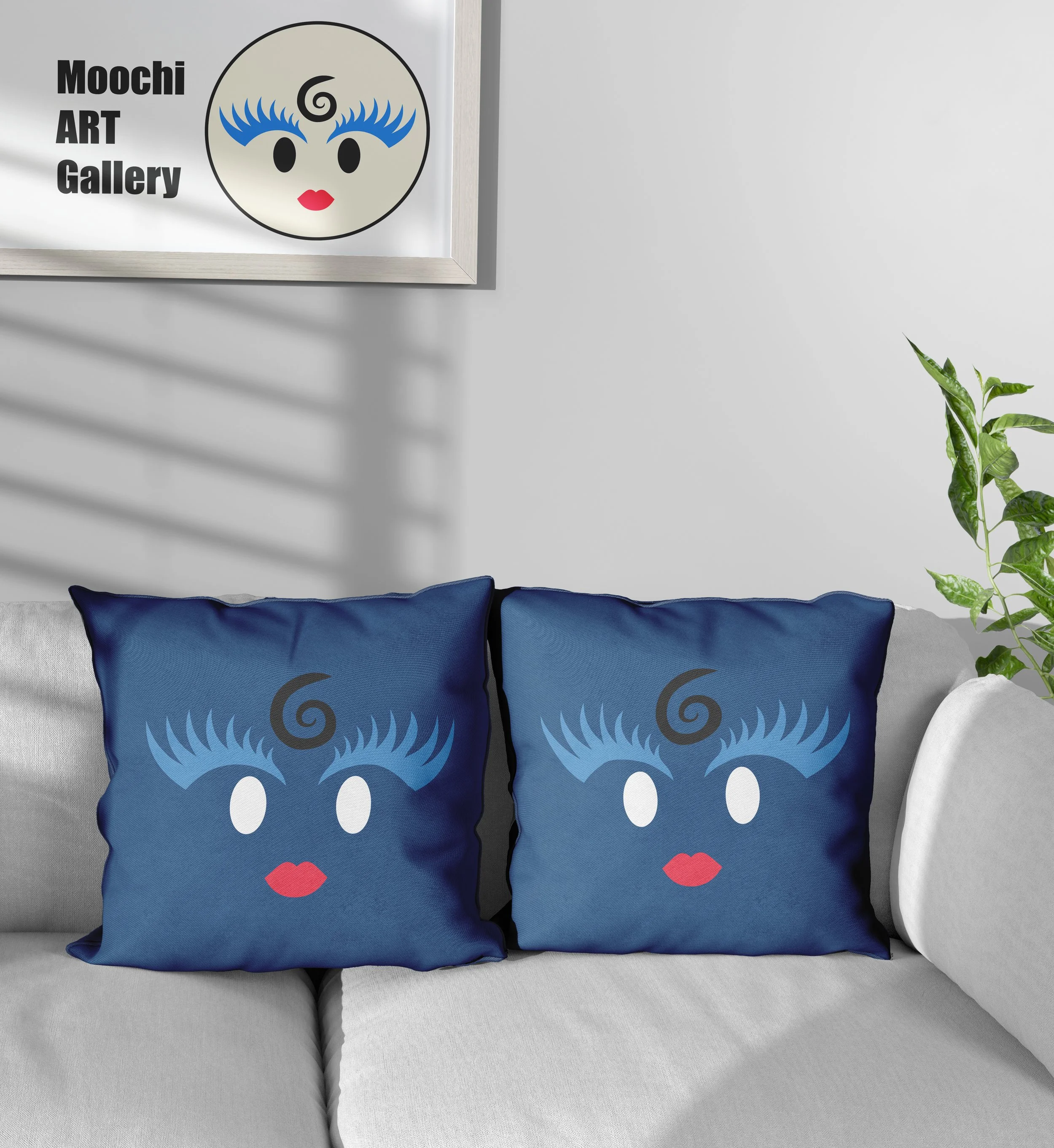Moochi Cosy Cushions - blue