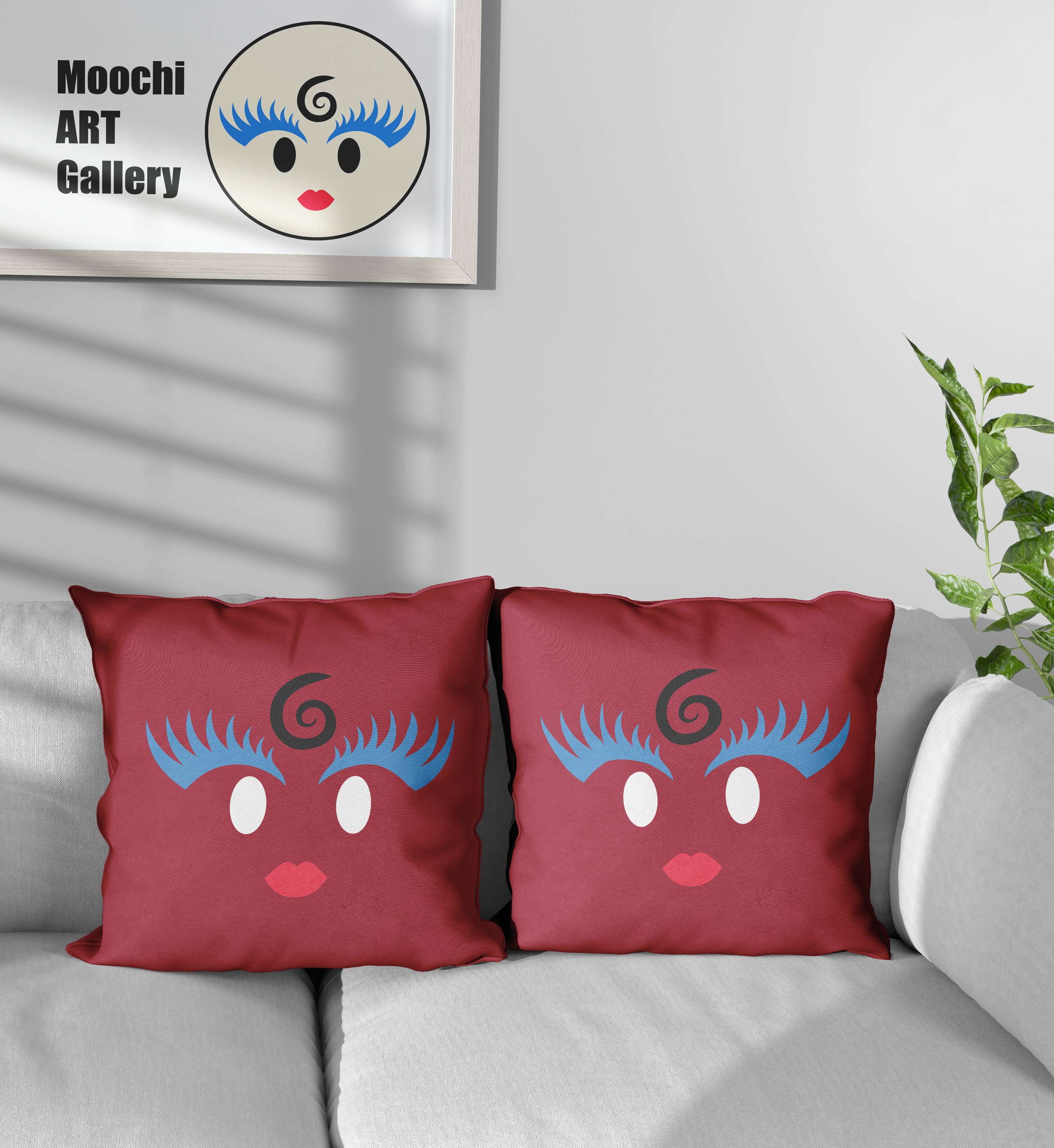 Moochi Cosy Cushions - red