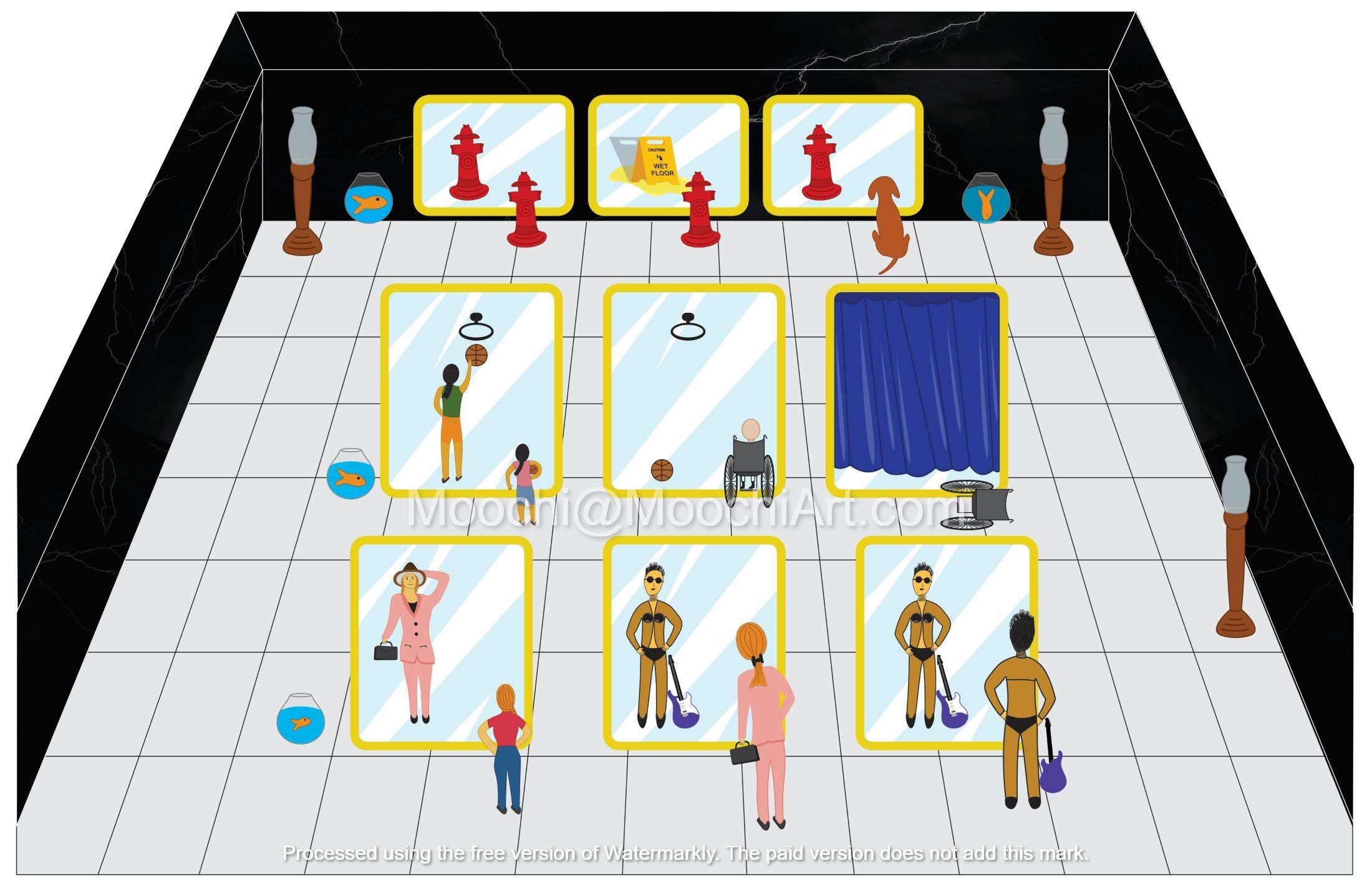 Mirrors of Time one of one print