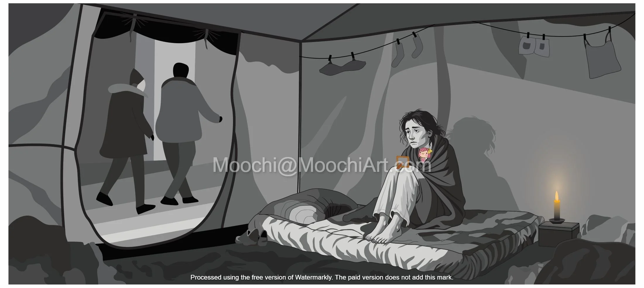 Why-Moochi one-of-one A1 signed print