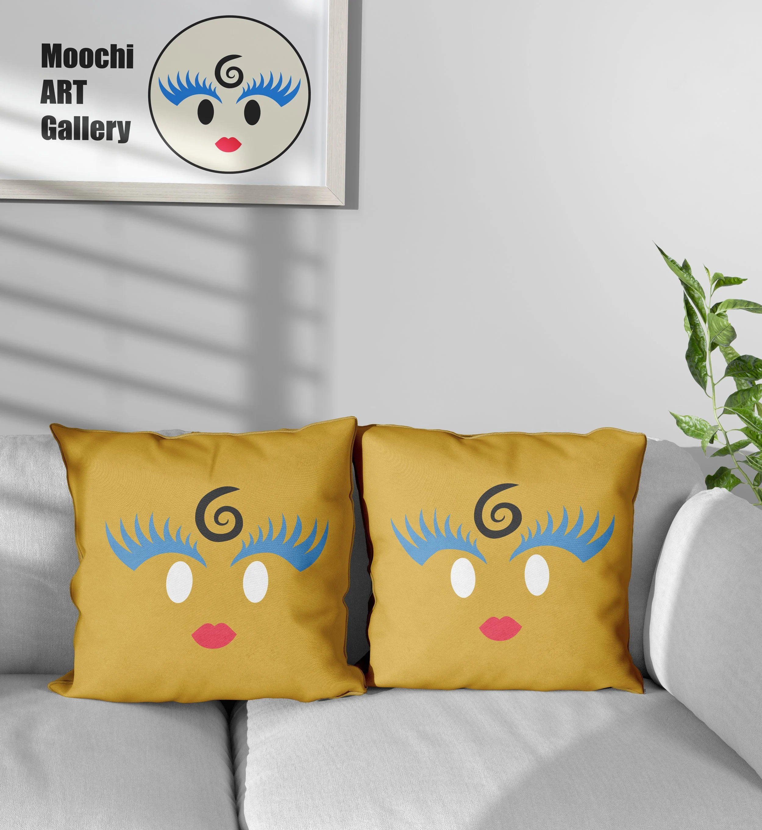 Moochi Cosy Cushions - mustard