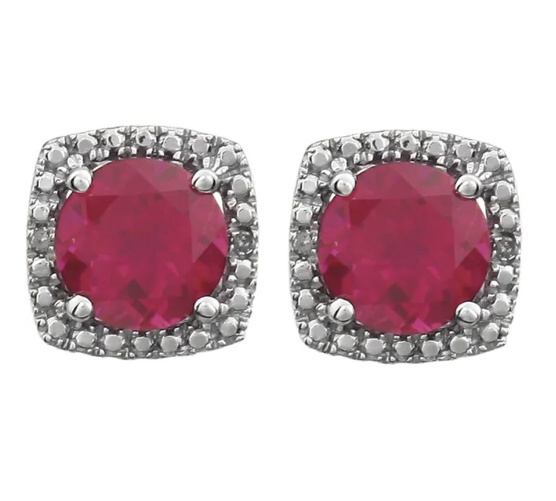 .015 CTW Natural Diamond Birthstone Earrings