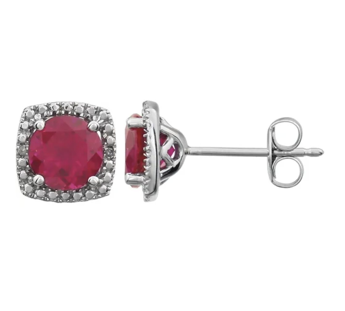 .015 CTW Natural Diamond Birthstone Earrings