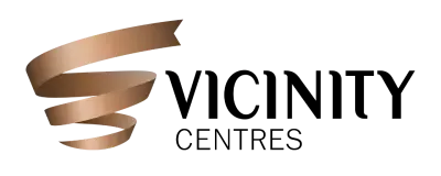 Vicinity Centres logo, a national retail property group and Inner Edge Co client, featured in leadership development and executive coaching partnerships in Melbourne.