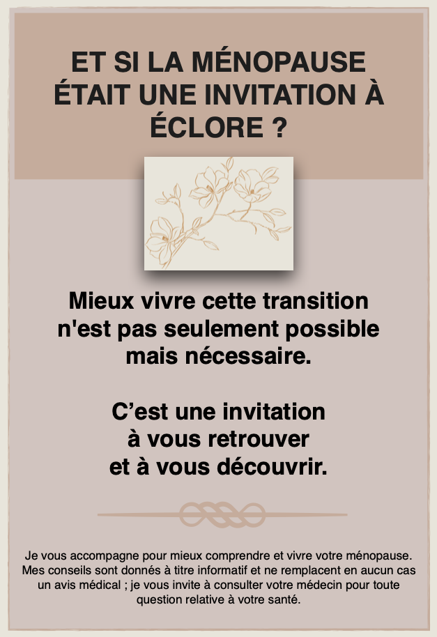 Savoir reconnaître les signes d'un organisme en forme ou fatigué est nécessaire, accompagnement individuel et collectif en ligne I AMP Ménopause