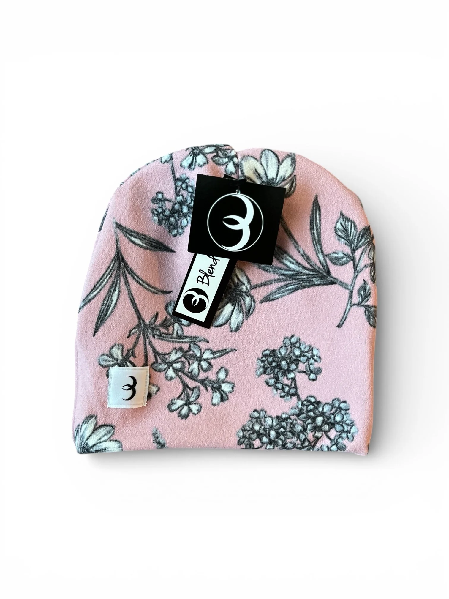 BABY BEANIE - PINK FLORAL