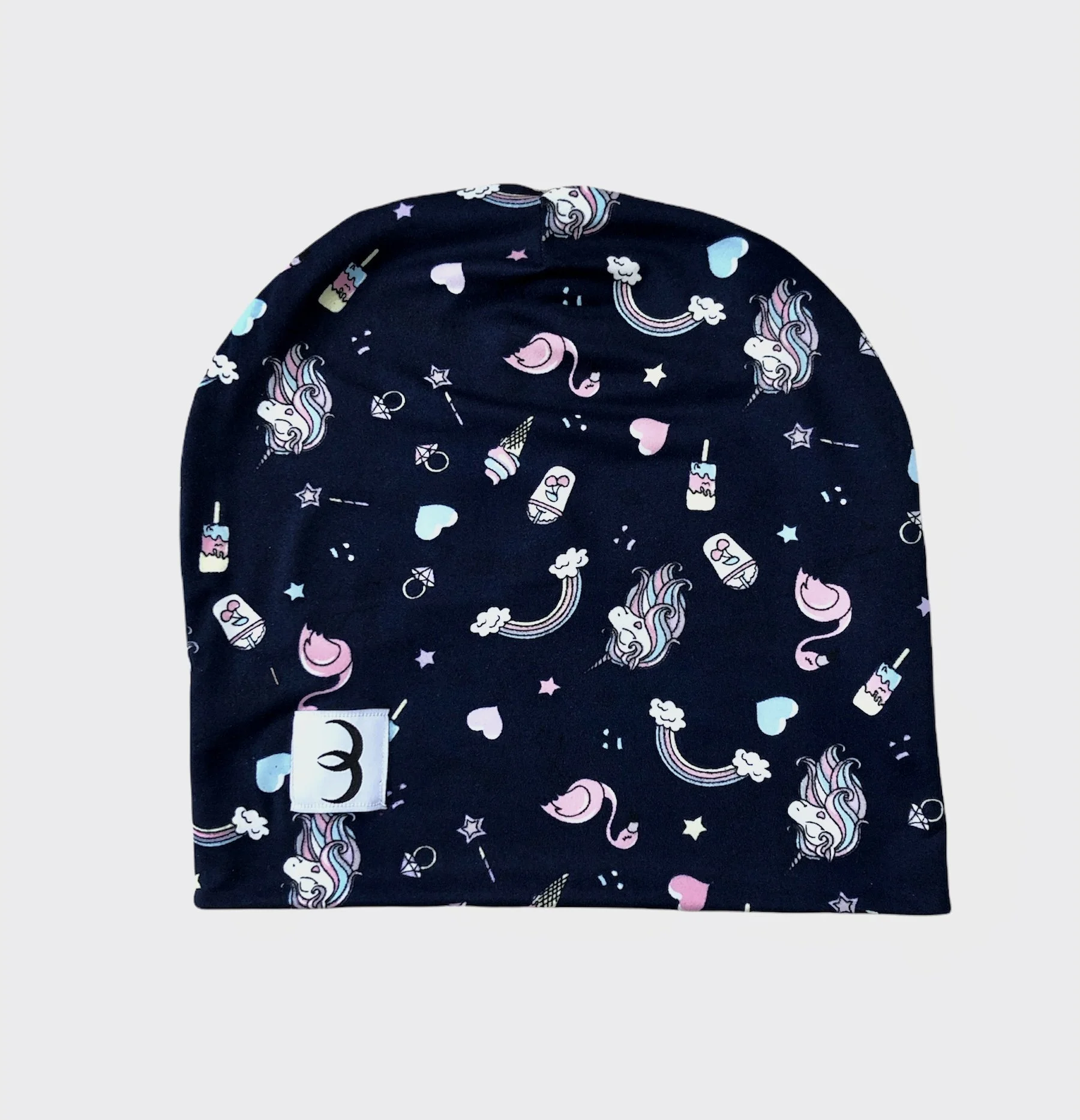 BABY BEANIE - UNICORN BLUE