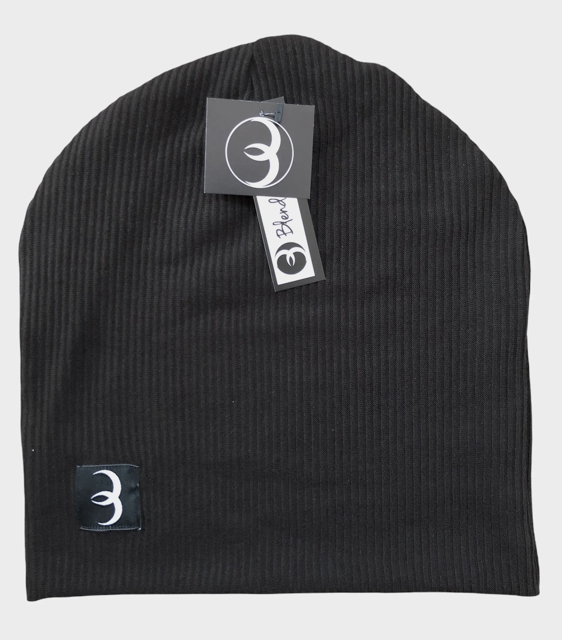 BABY BEANIE - CHARCOAL RIB KNIT