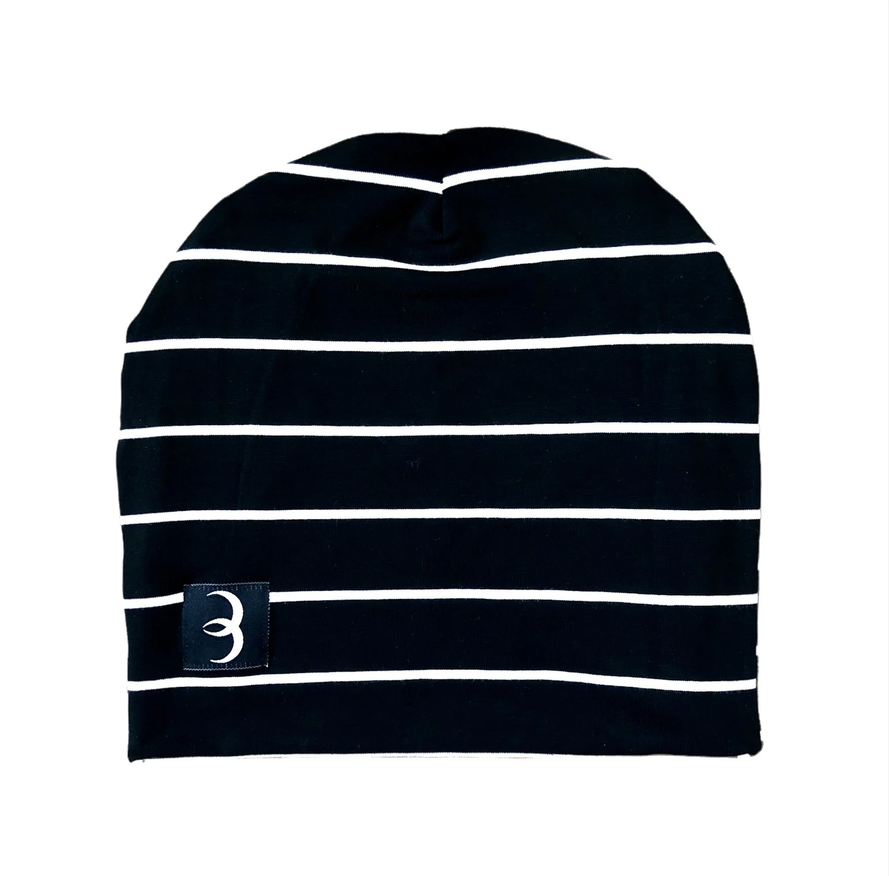 BABY BEANIE - MONOCHROME STRIPES