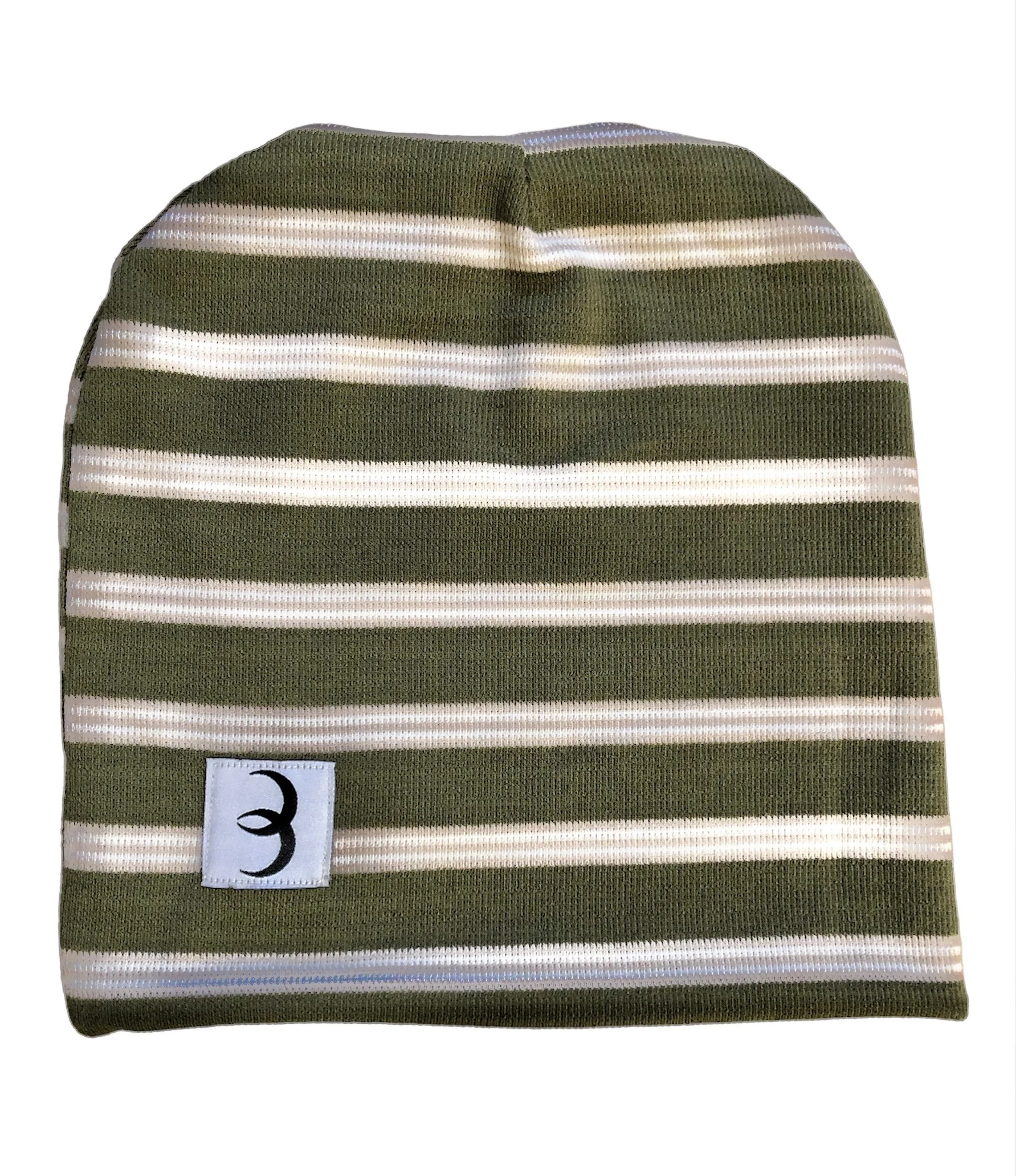 TODDLER BEANIE - OLIVE STRIPES