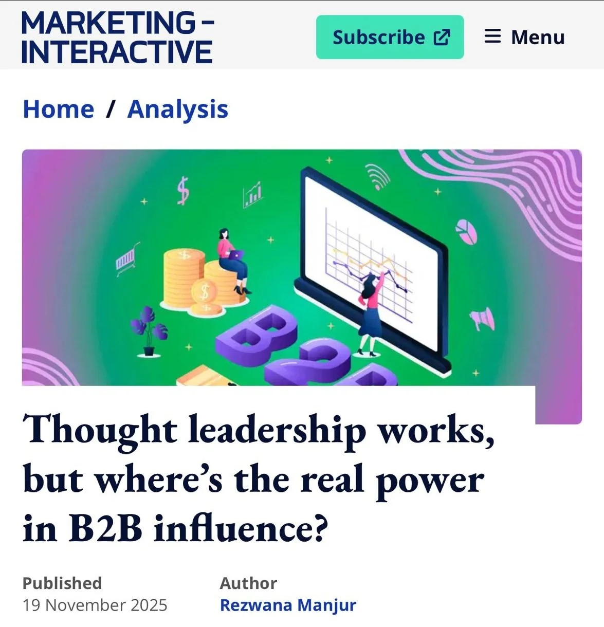 The Evolution of B2B Influence: Moving Beyond Traditional Thought Leadership