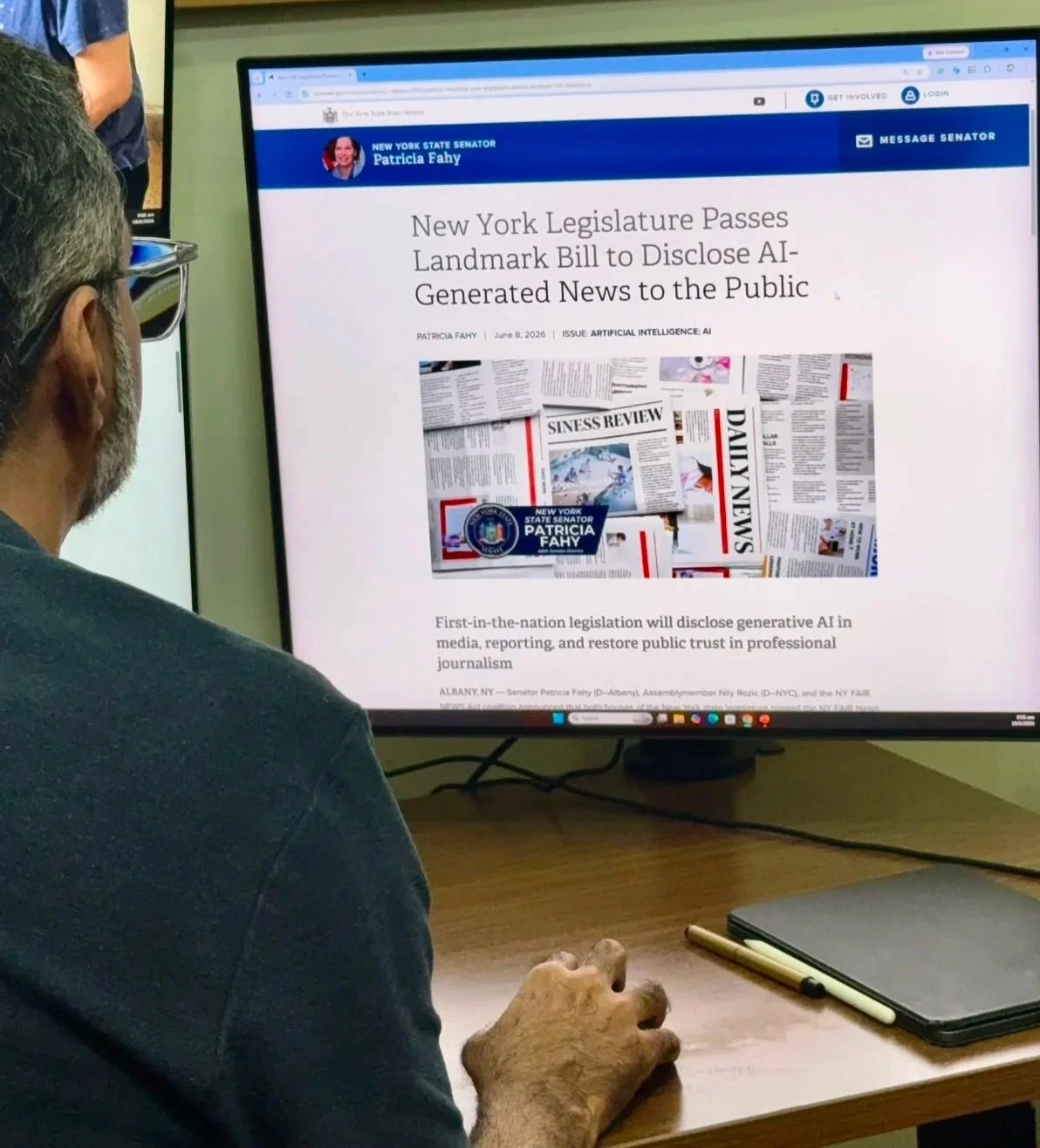 Jamshed Scrolling AI Governance News