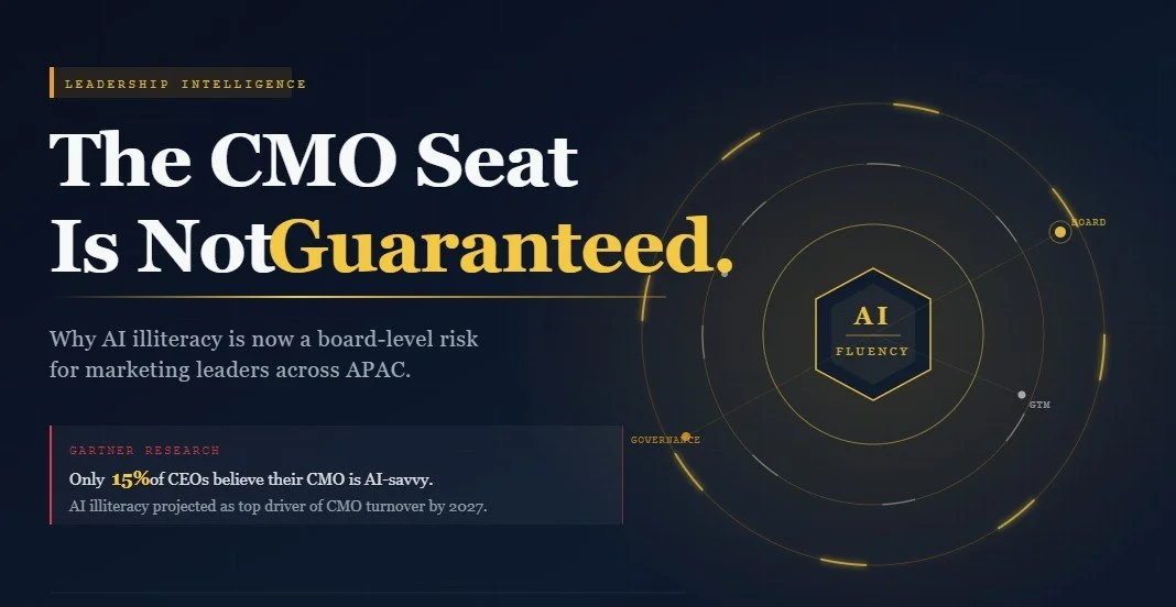 The CMO Seat Is Not Guaranteed: Why AI Illiteracy Is Now a Board-Level Risk