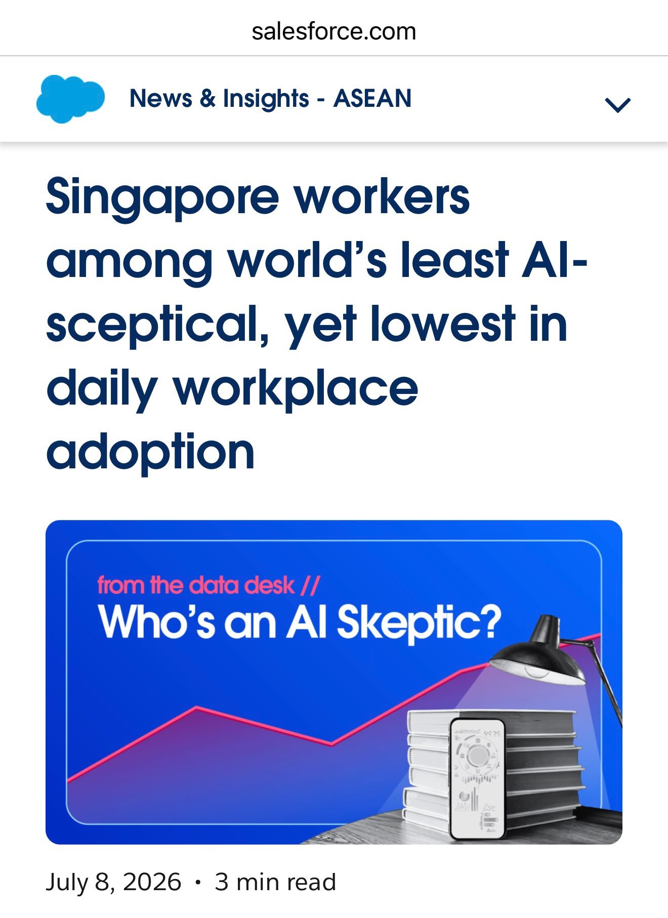 What the Latest Salesforce and YouGov Data Reveals About AI Adoption in Singapore?