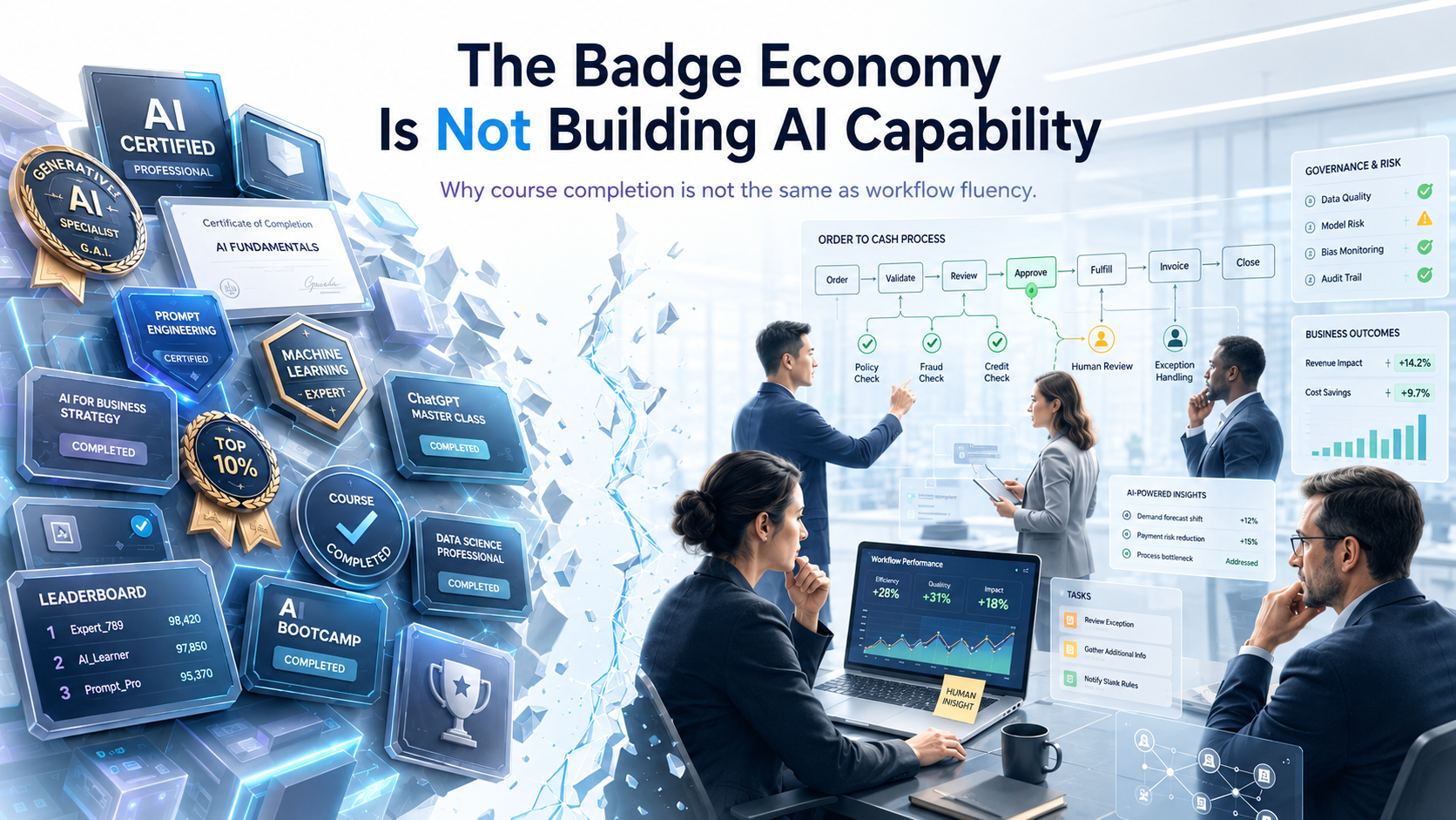 The Badge Economy Is Not Building AI Capability