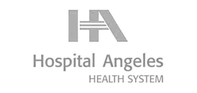 Logotipo del Hospital Ángeles del sistema de salud.
