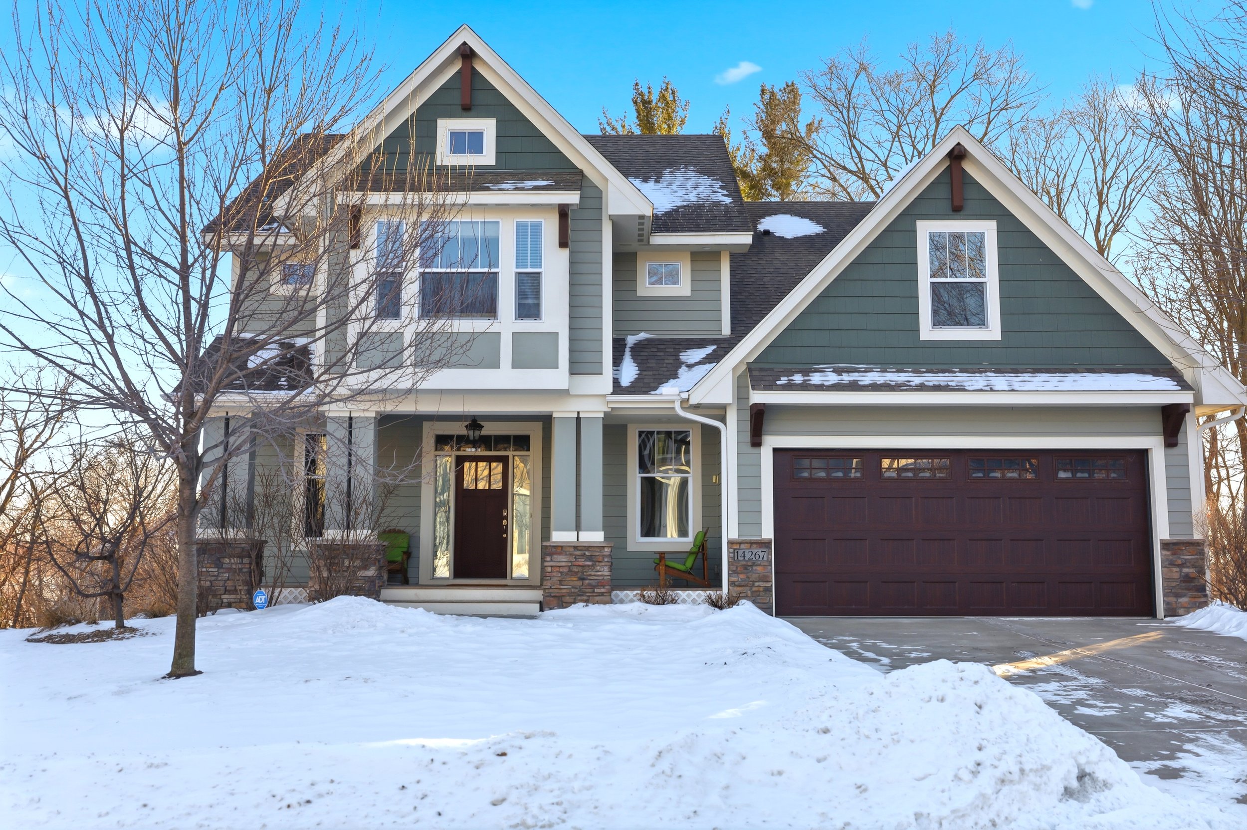 Professional real estate photography of a three-story home in Prior Lake, MN