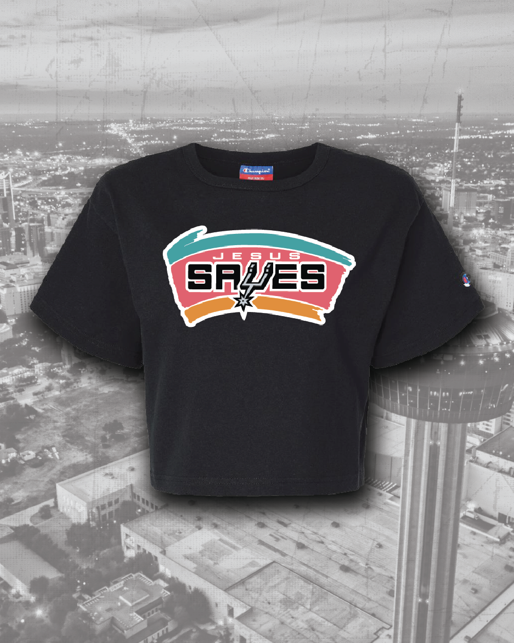 Jesus Saves Crop Black Front.png