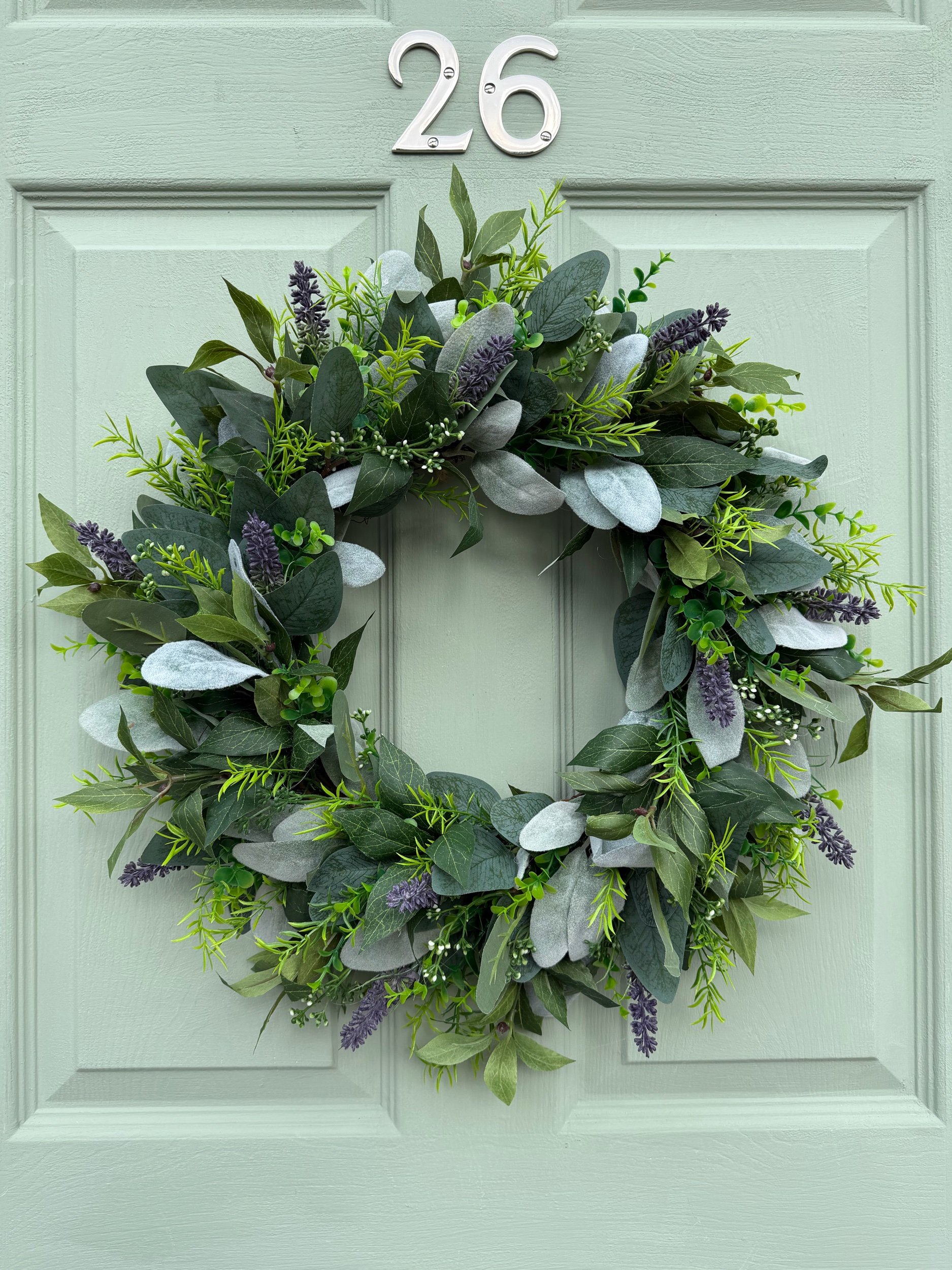 Herb & Eucalyptus Year-Round Greenery Wreath (50cm)