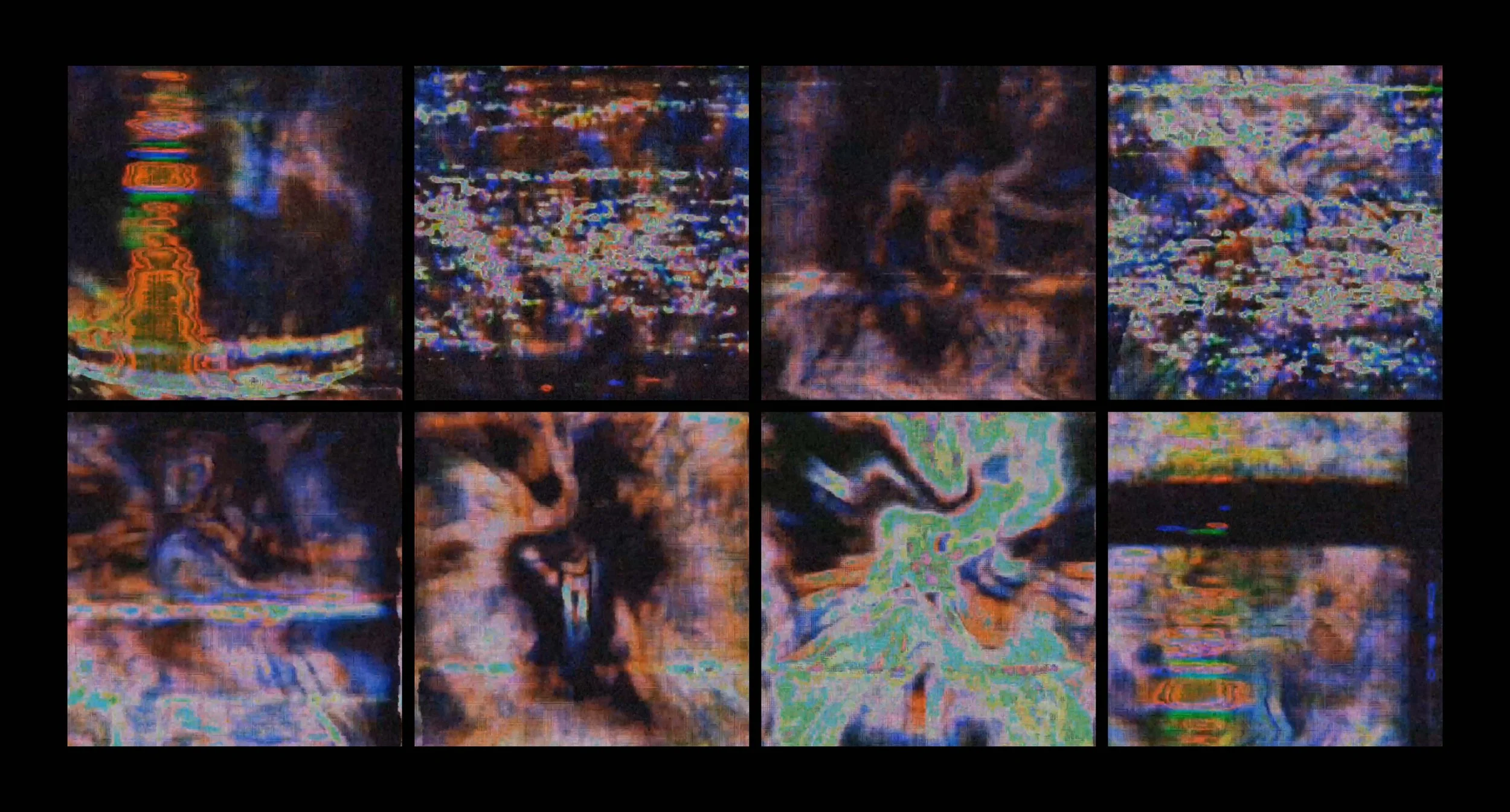 Stills from live projection set for The Black Lodge LA, 2017