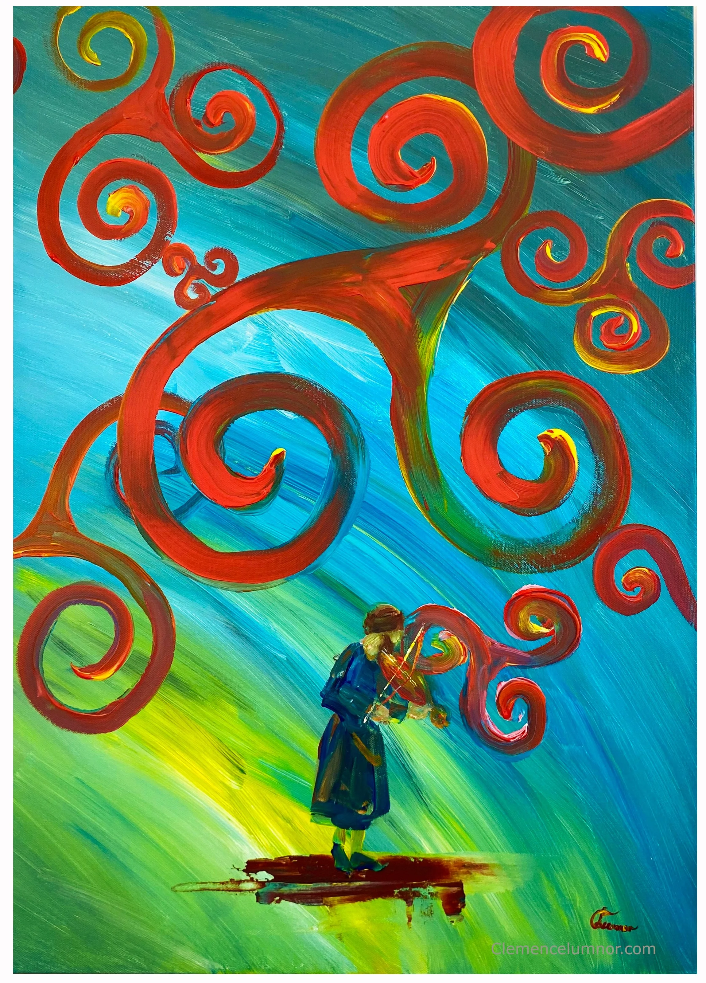 Timeless tales (Conte Intemporal), acrylic on canvas (50x70 cm)