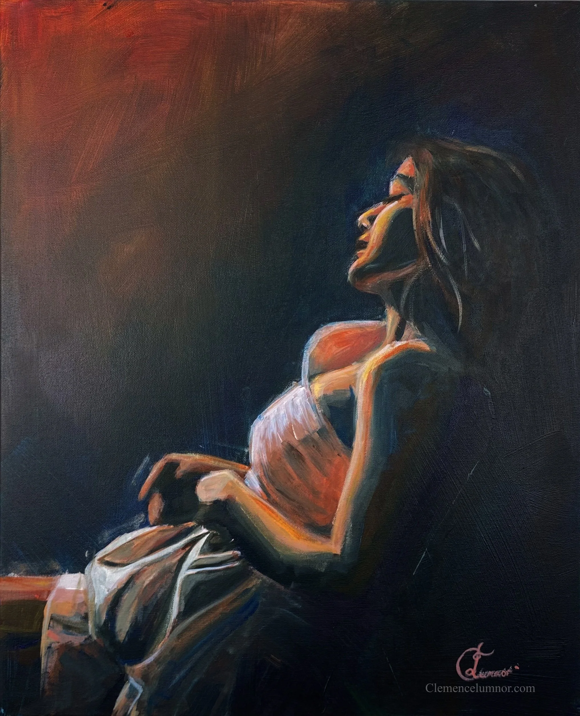 Pause, acrylic on canvas (50x70 cm)