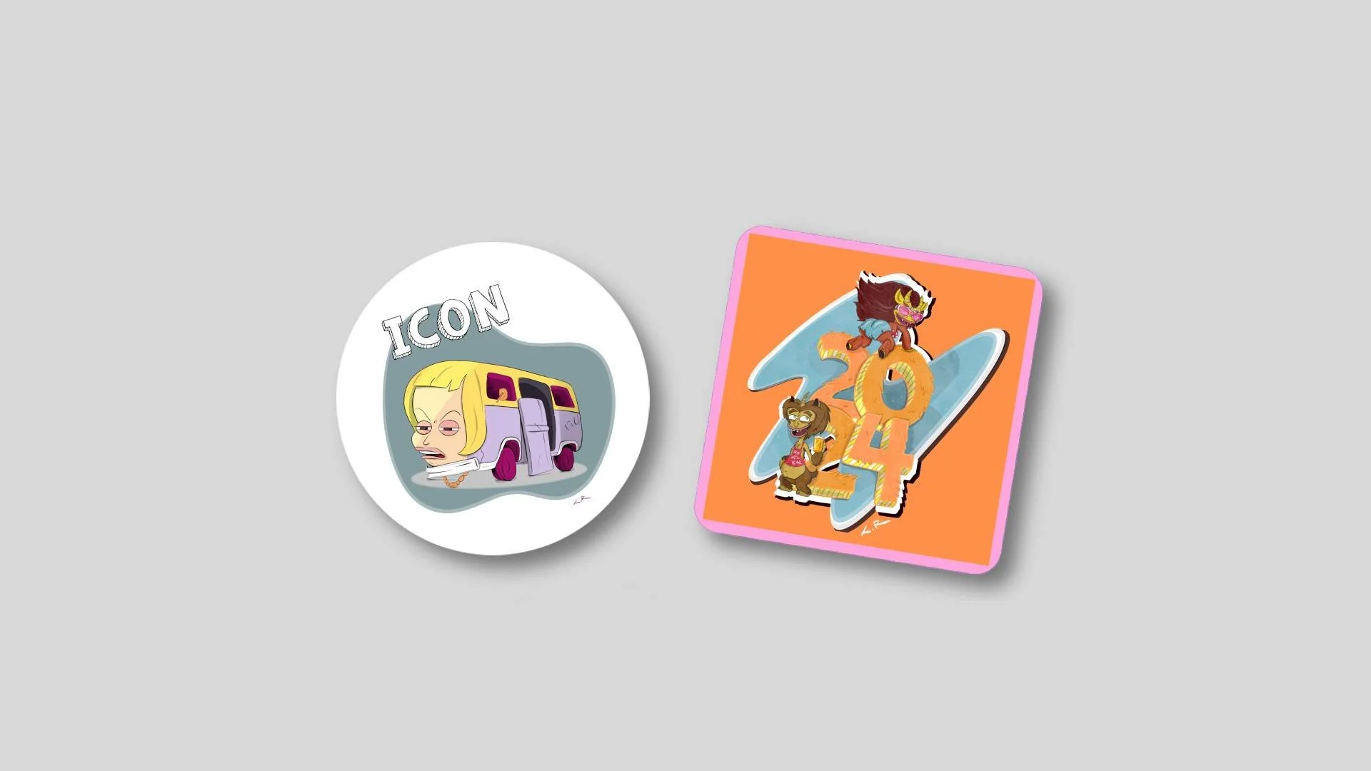 Two of my illustrations from the “Big Mouth” series were published on Redbubble and sold as official Netflix merchandise.