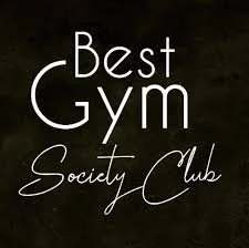Sign reading "Best Gym Society Club" in white text on a dark background.