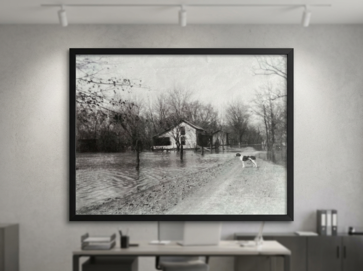 old_flooded_house_with_hound_24x18 mockup.png
