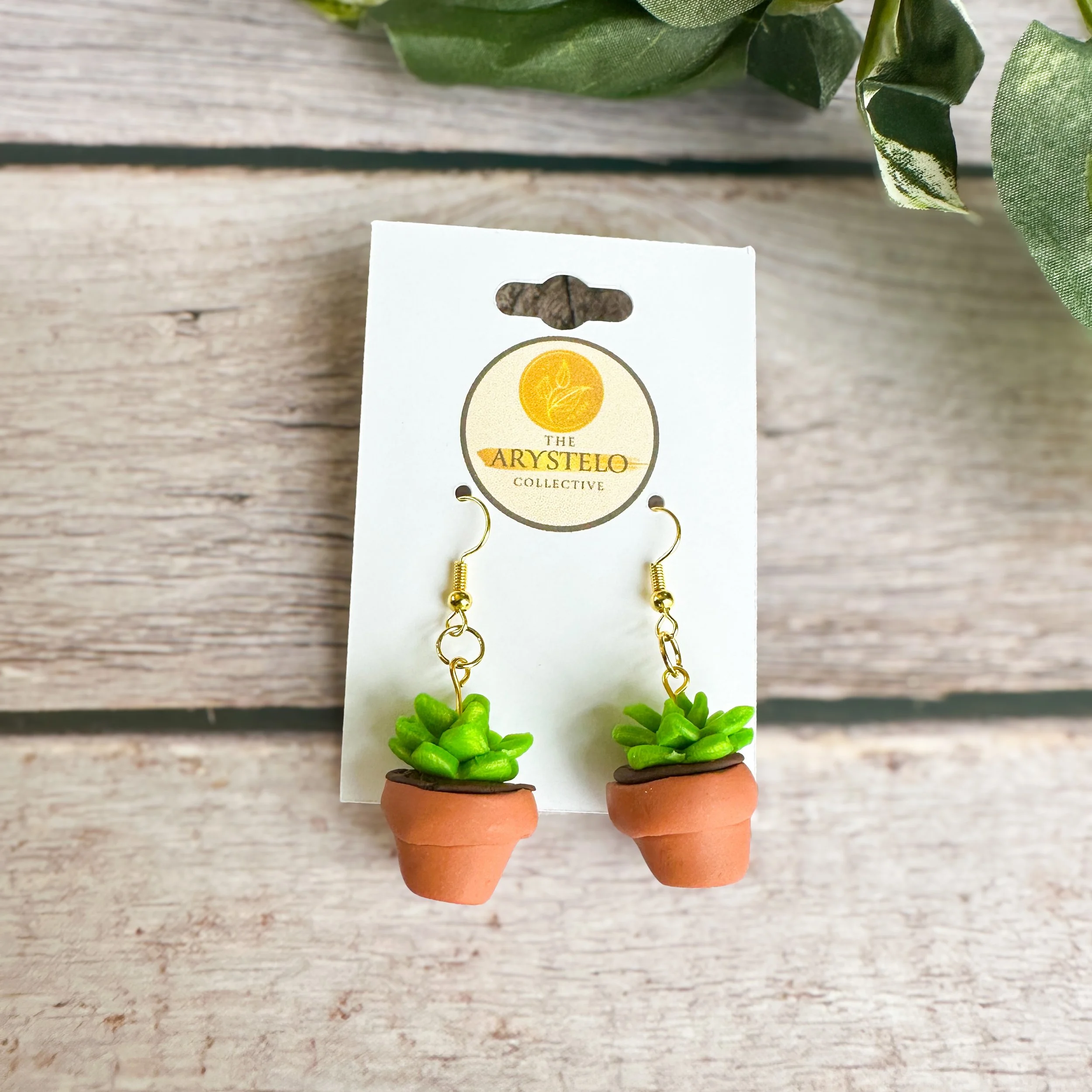 Charming Plant Pot Earrings