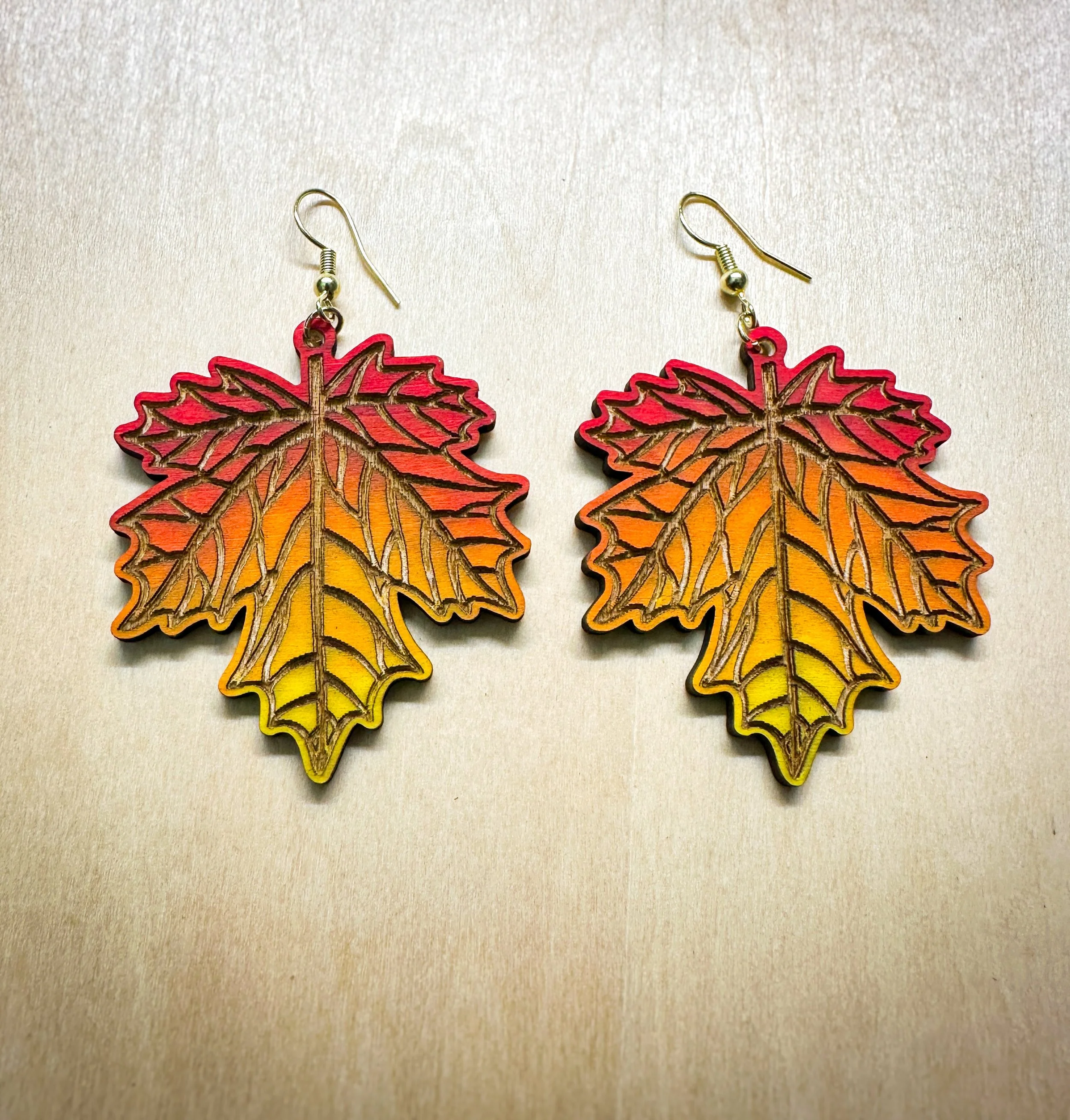 Maple Leaf Statement Earrings