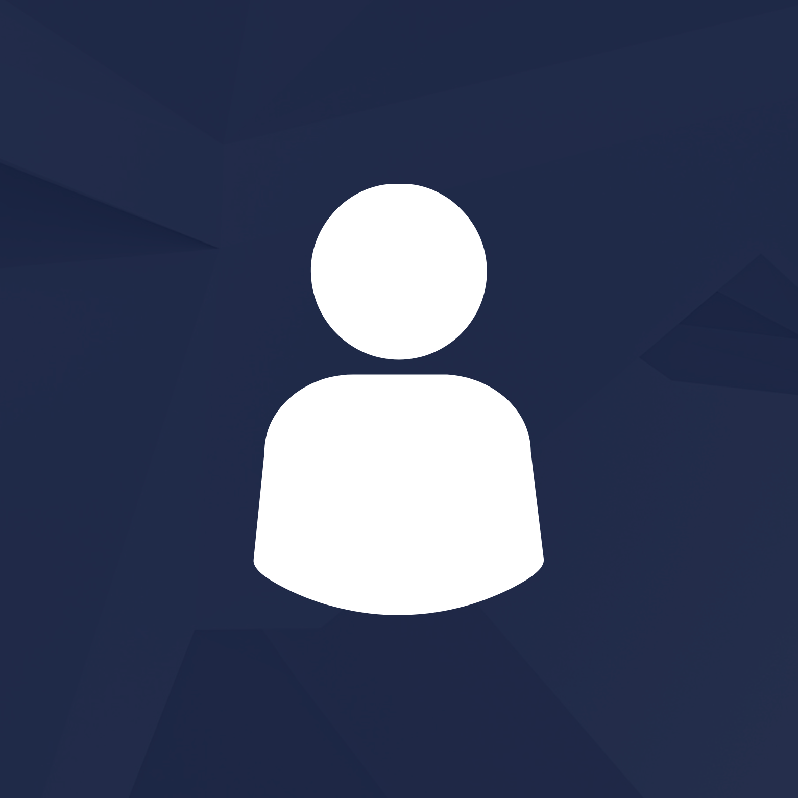 Generic user avatar with a dark blue background.