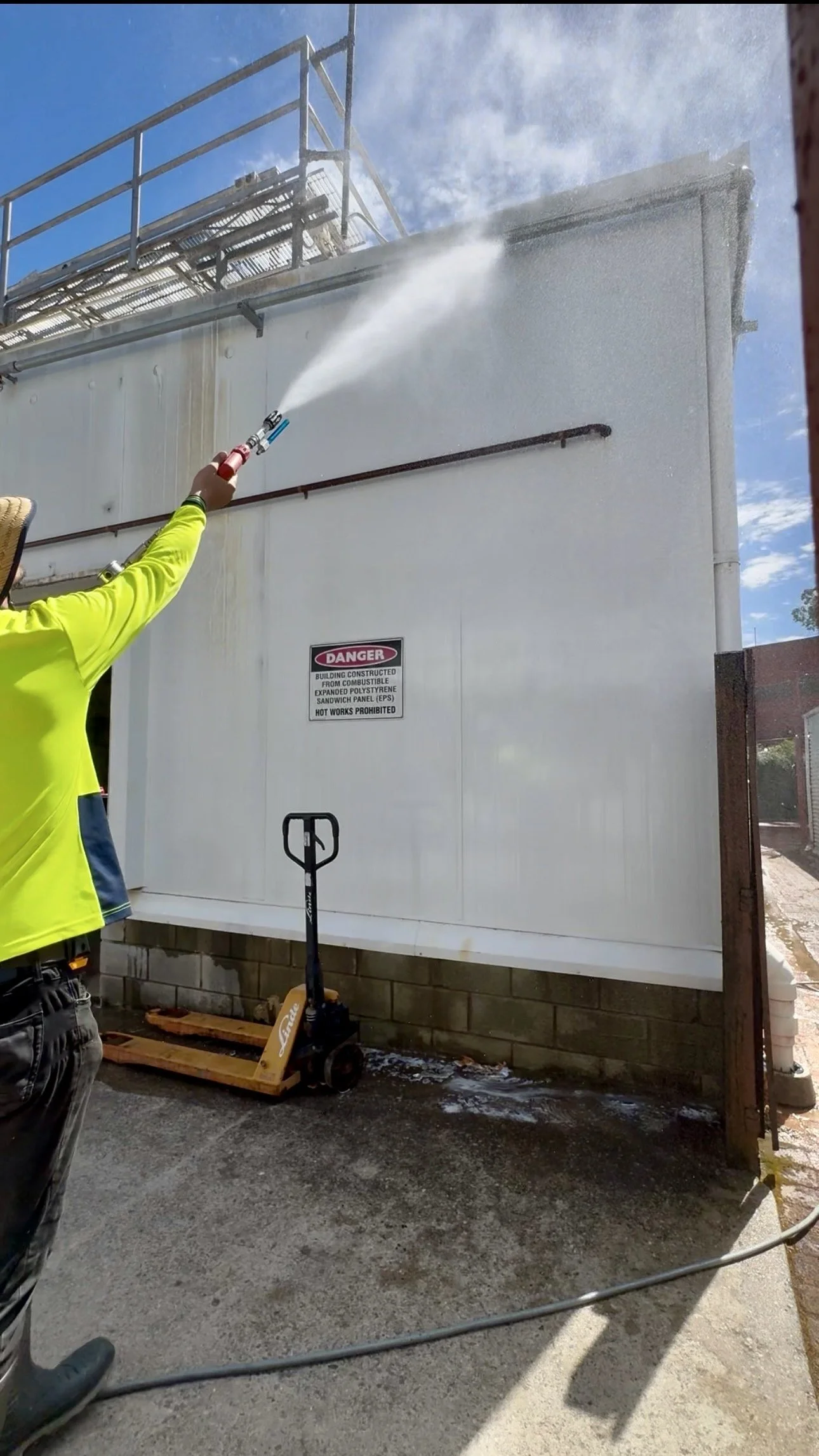 Pressure washing