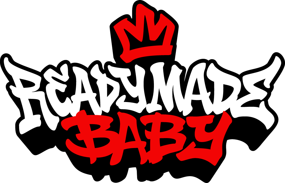 Graffiti-style text that reads 'Baby Mama's Baby' with a red crown above the text on a black background.