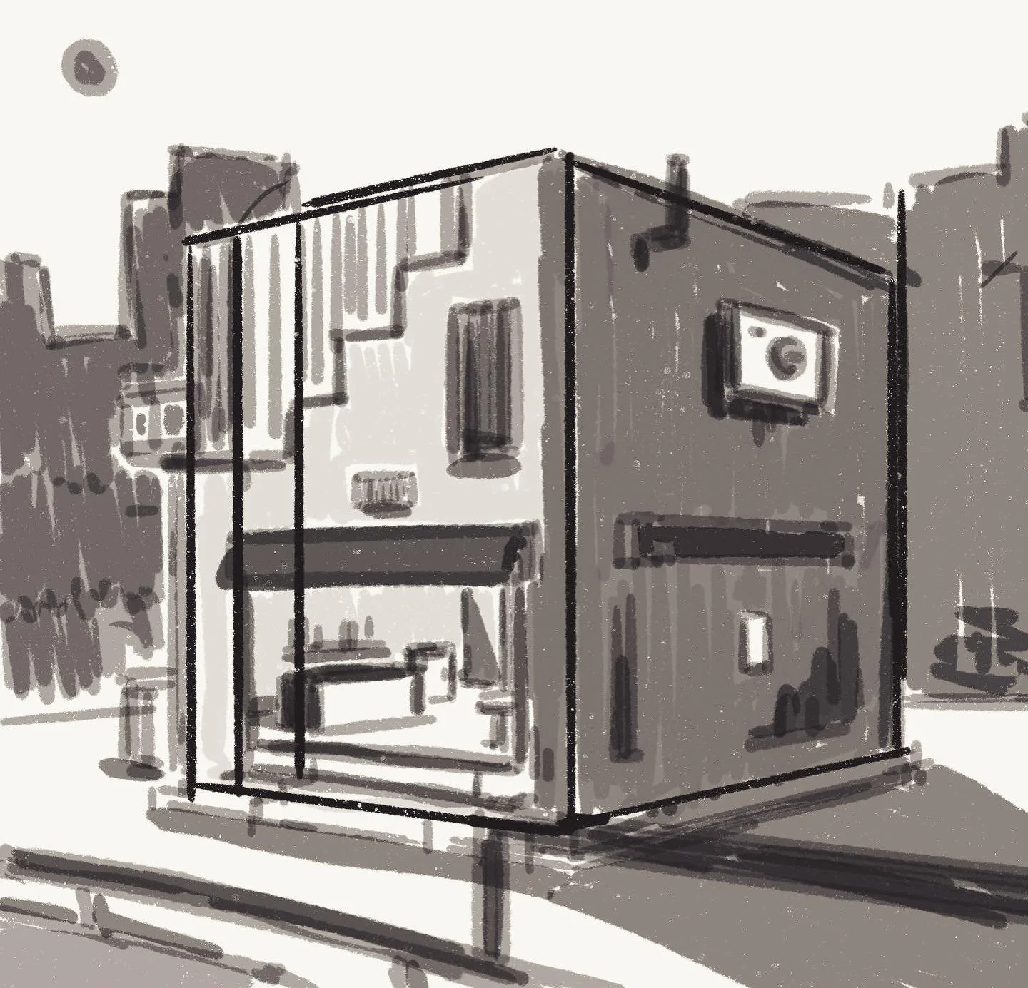 Concept of the boba shop environment design

#buildings #perspective #procreate #digital #art #environment #design #conceptart #comics #boba #shapes