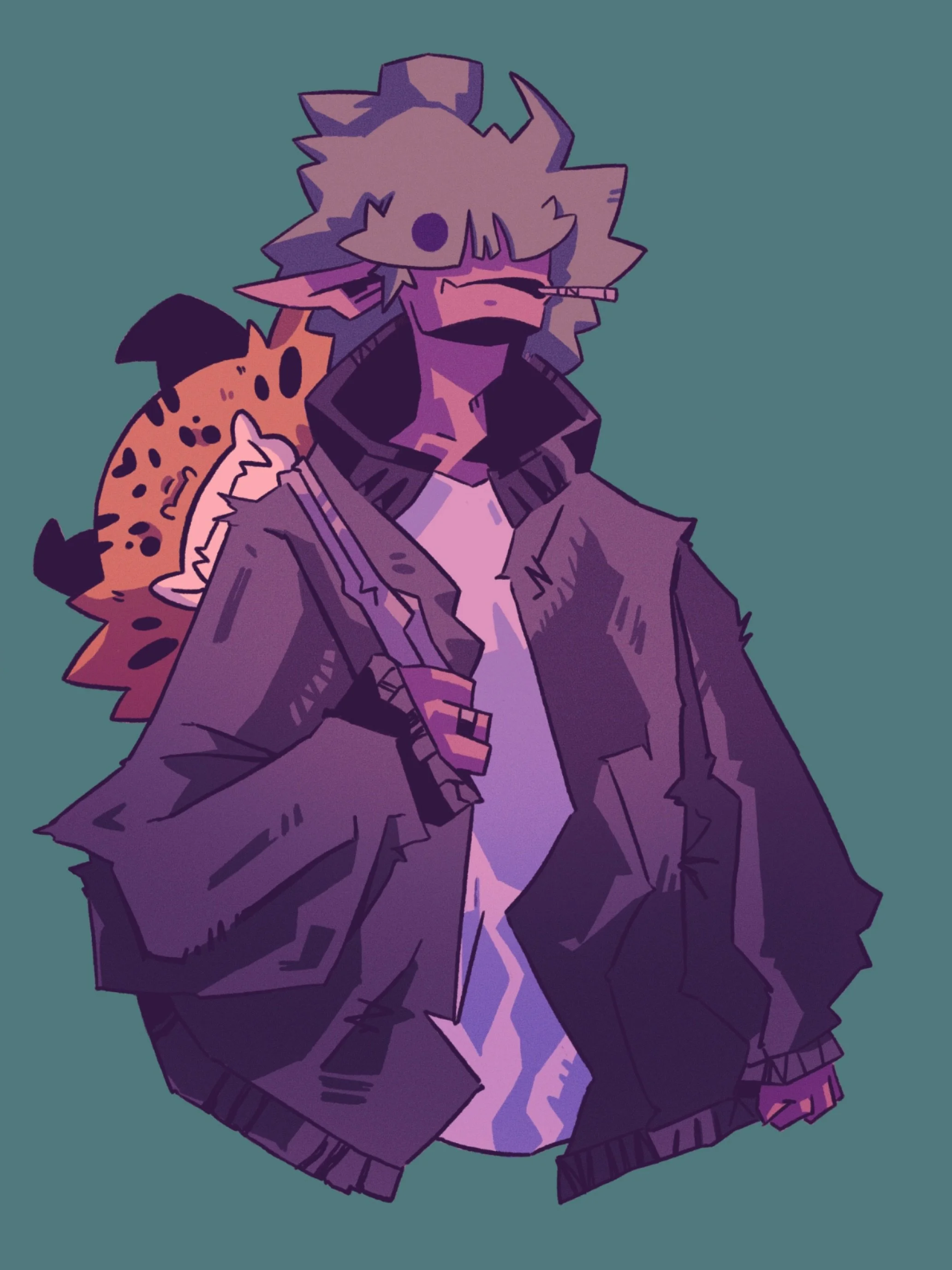 Jett - character concept

I really love how the gradient naturally gives the design more depth. I need to use it more👌🏼

#commisionsopen #conceptartist #procreate #oc #art