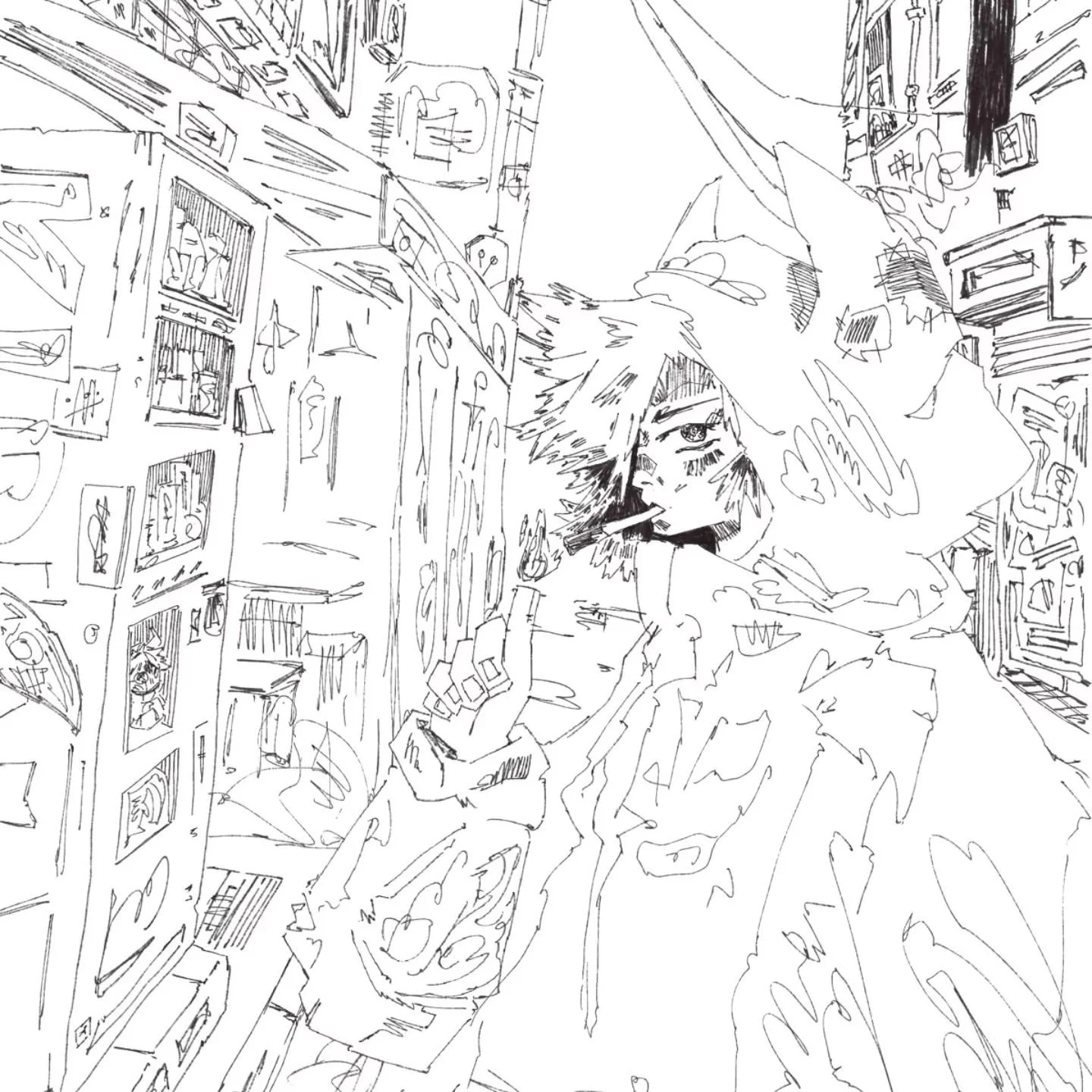 Last Light - Line art

#art #lineart #procreate #animeart #japan