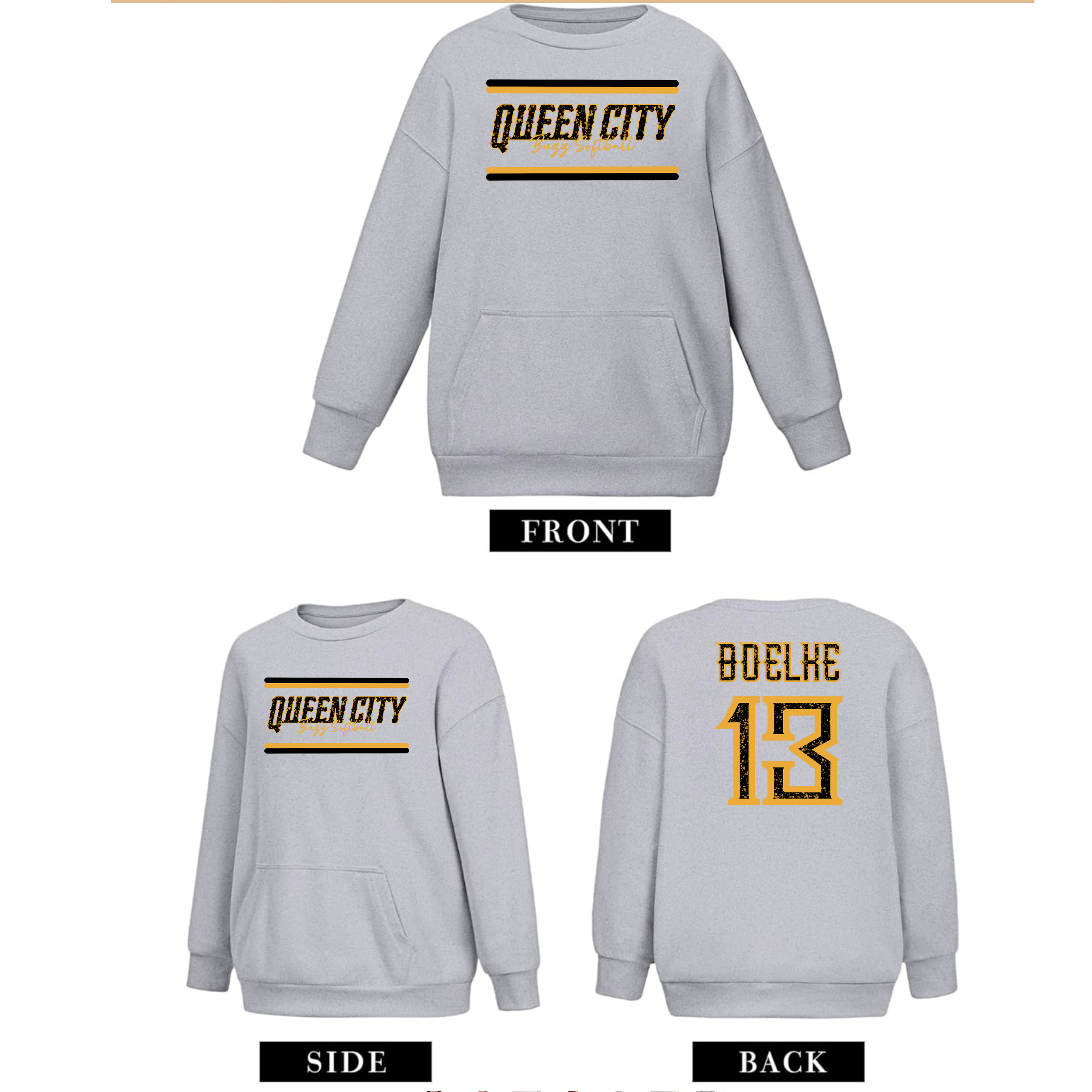 Gameday pocket crewneck youth