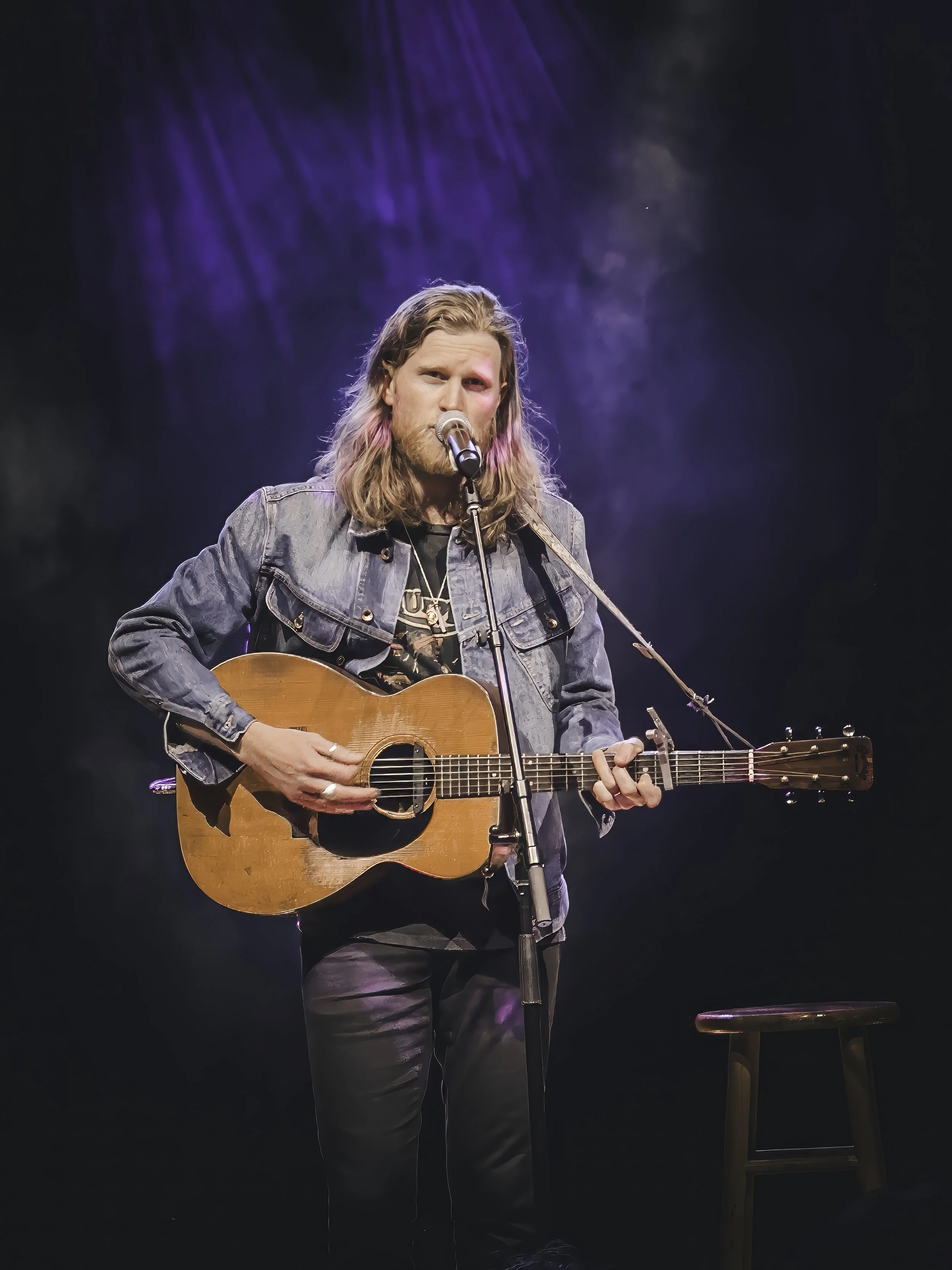 Singer Wesley Schultz of the Lumineers plays a solo set at the Boulder Theater in Boulder, CO. 