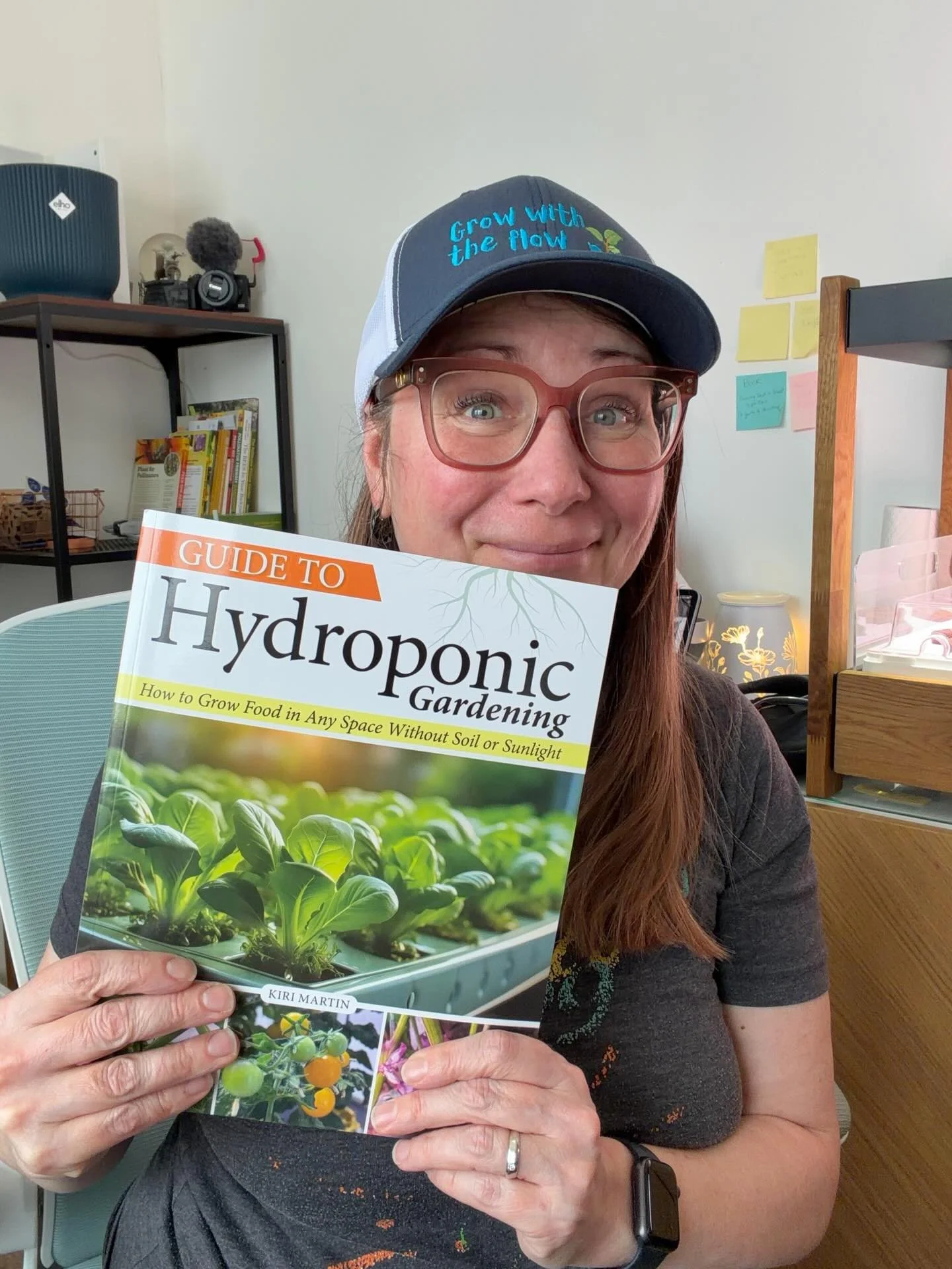 Soooo&hellip;.I wore my first book! So excited and hoping it encourages people to grow their own food year round! #hydroponicgarden #hydroponicgardening #hydroponicbook (links in bio if you want to check it out)