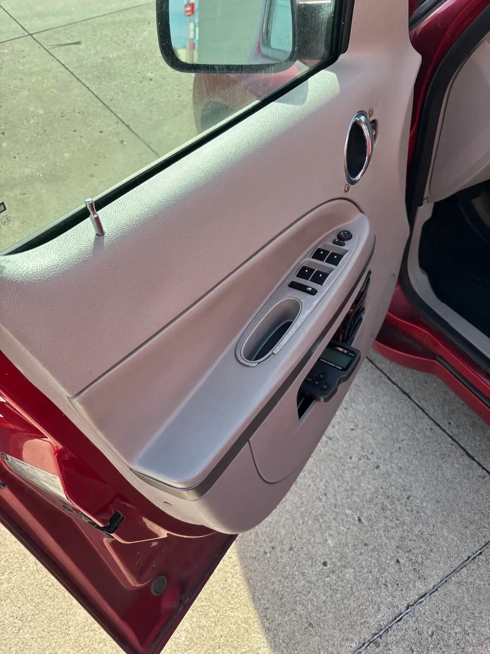 Clean car seats and carpets after interior reset