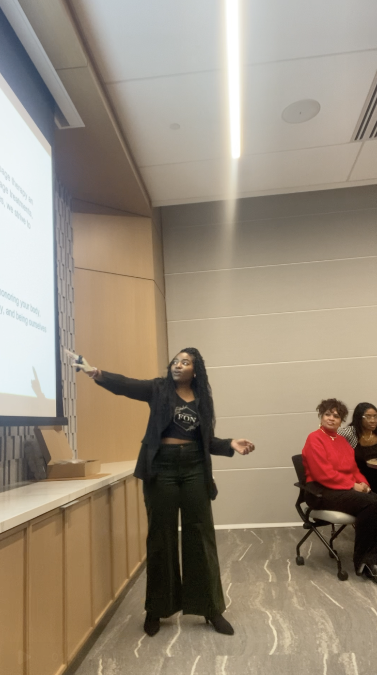 Tiffoni facilitating a learning experience at Christus Health in Irving, Texas.