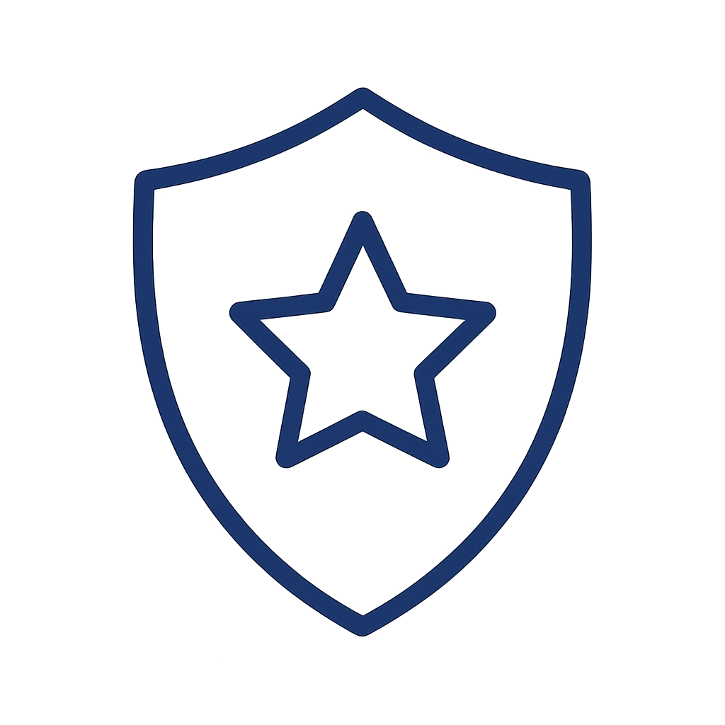 Shield with Star Icon - Personalized Recommendations