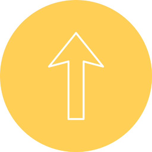 Yellow circular button with a white upward arrow in the center.