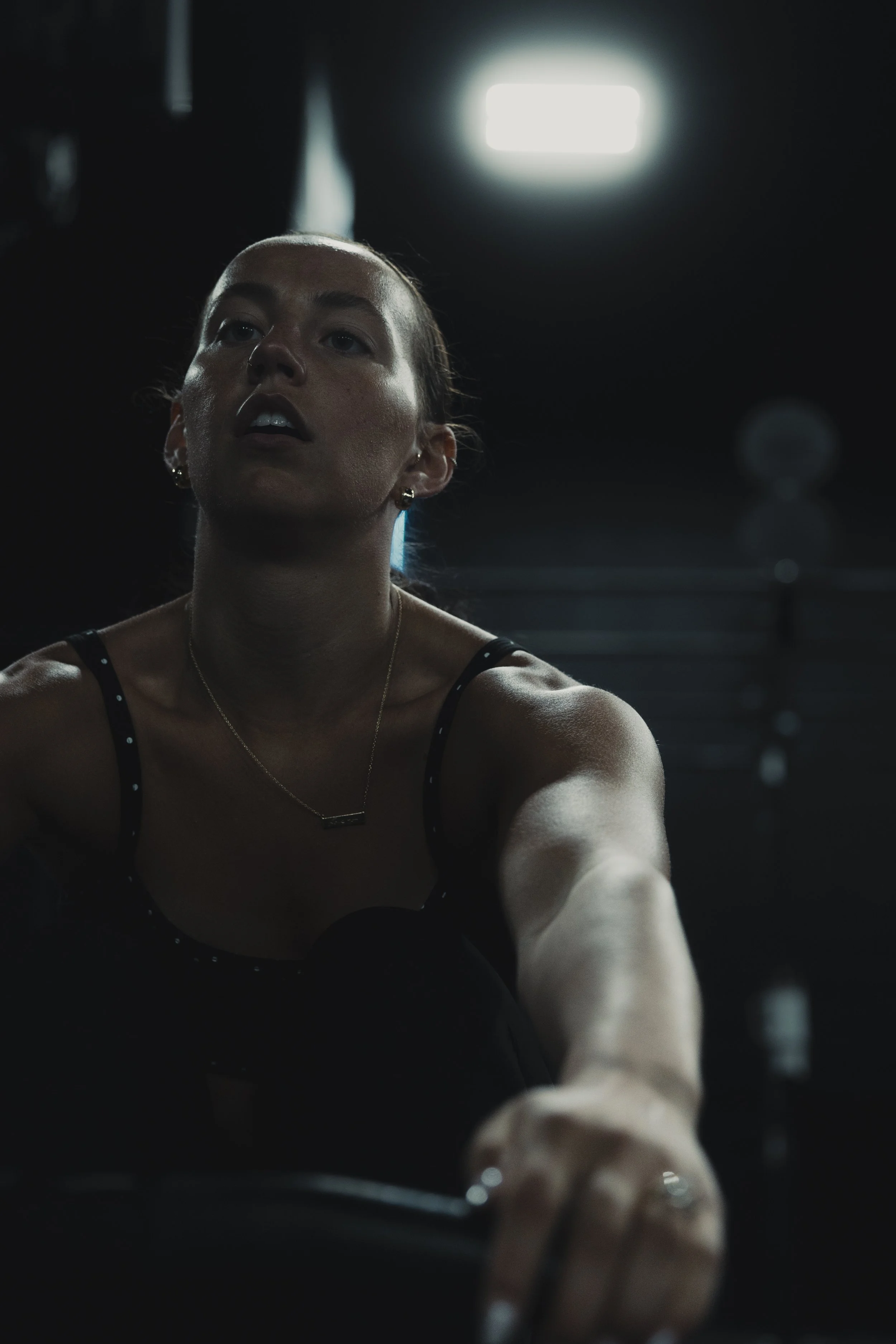 "Cinematic gym photography capturing raw intensity and determination — available for fitness brands, athletes, and gyms."