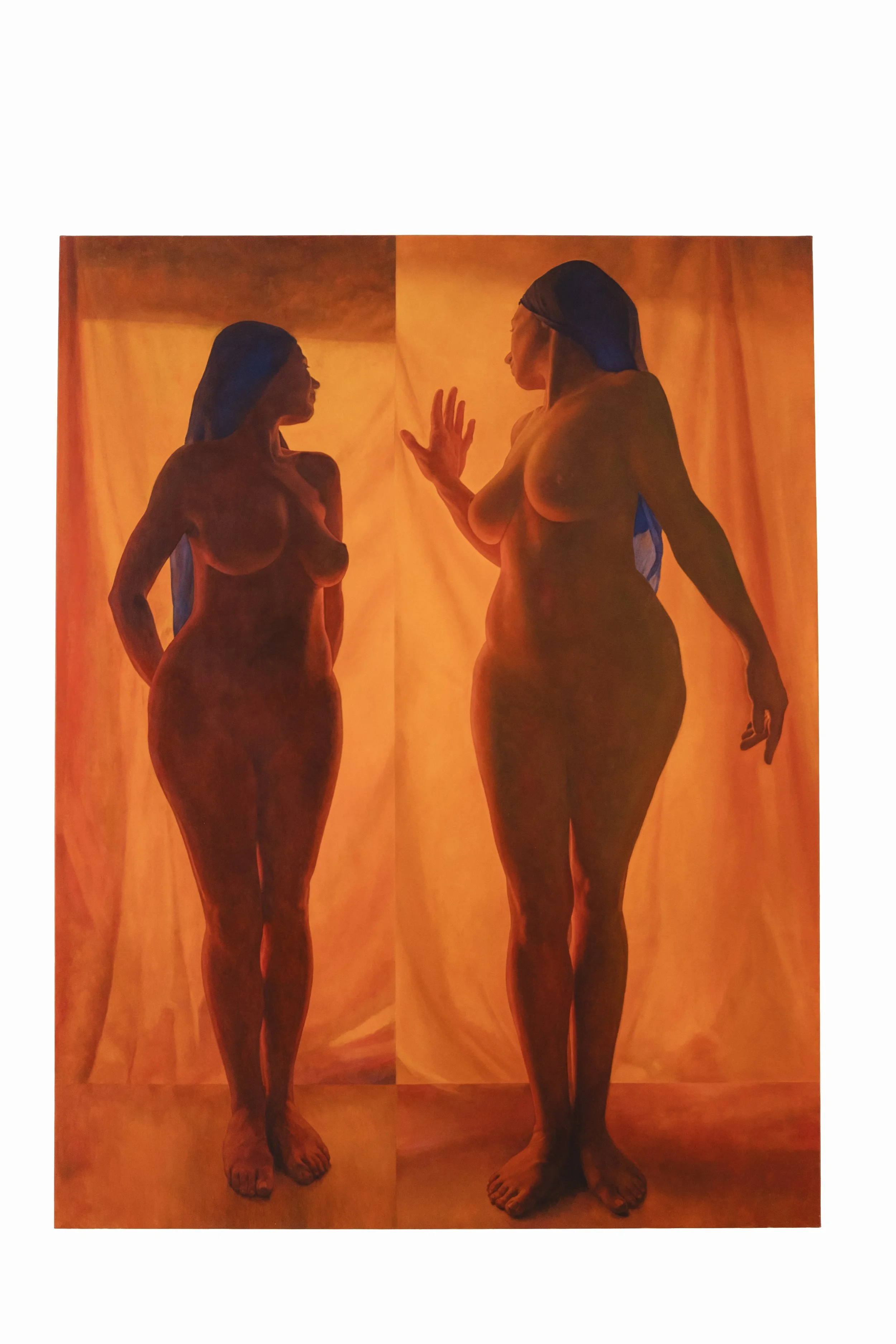 À Contre-jour, 2021, Oil on canvas, 116 X 89 cm