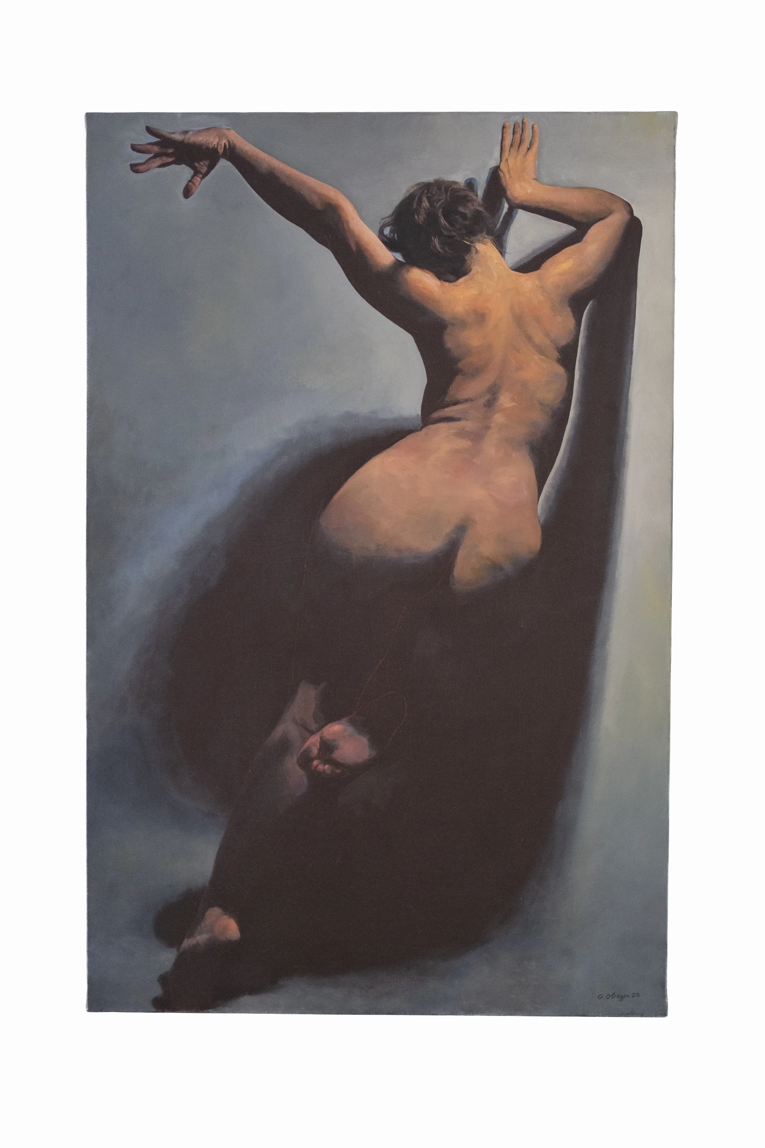 Nu de dos, 2020, Oil on canvas, 100 X 81 cm