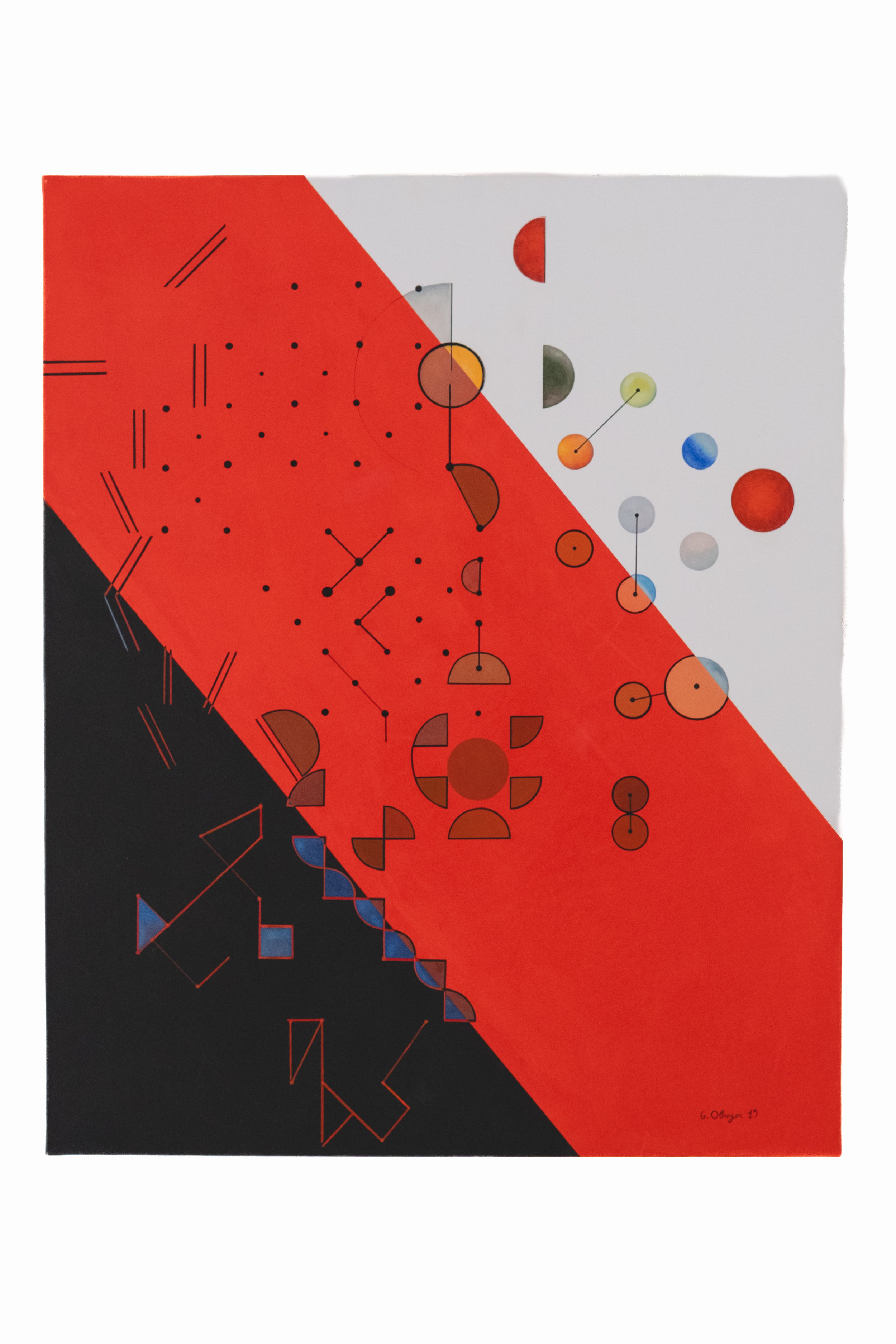 Révolte, 2019, Oil on canvas, 100 X 81 cm