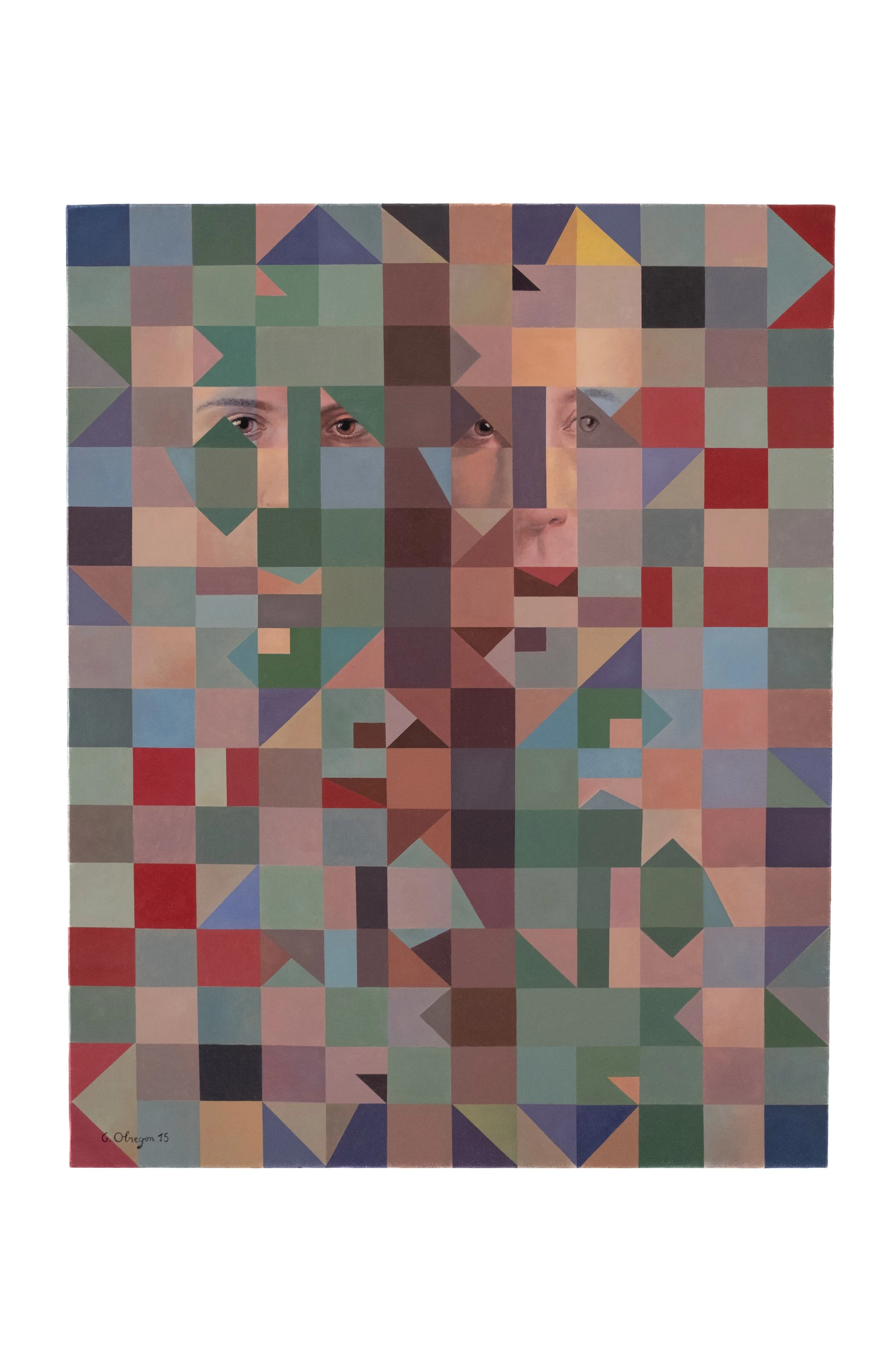 L'Ombre du Roi, 2015, Acrylic on canvas, 92 X 73 cm