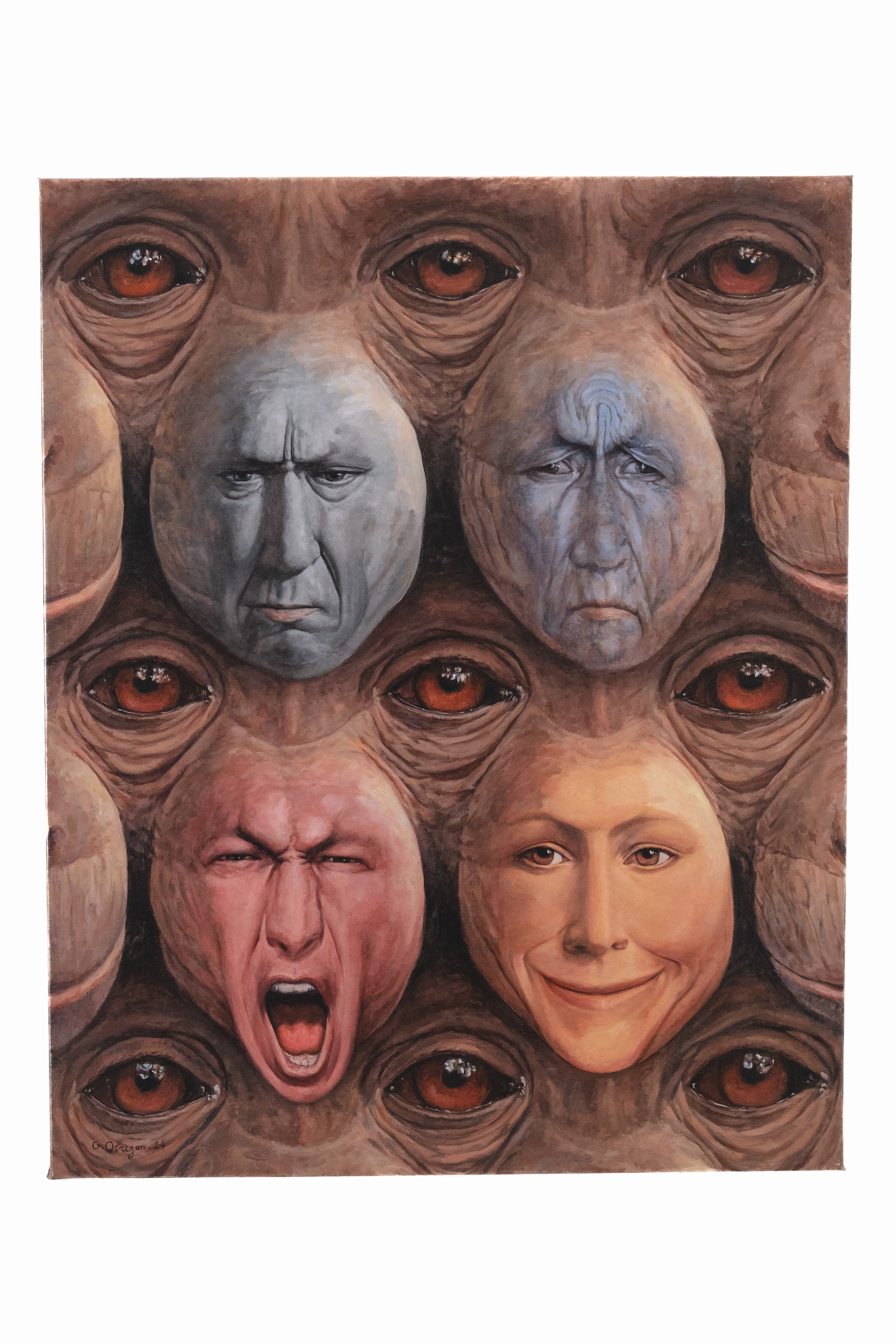 Our Emotions, 2014, Acrylic on canvas, 81 X 65 cm